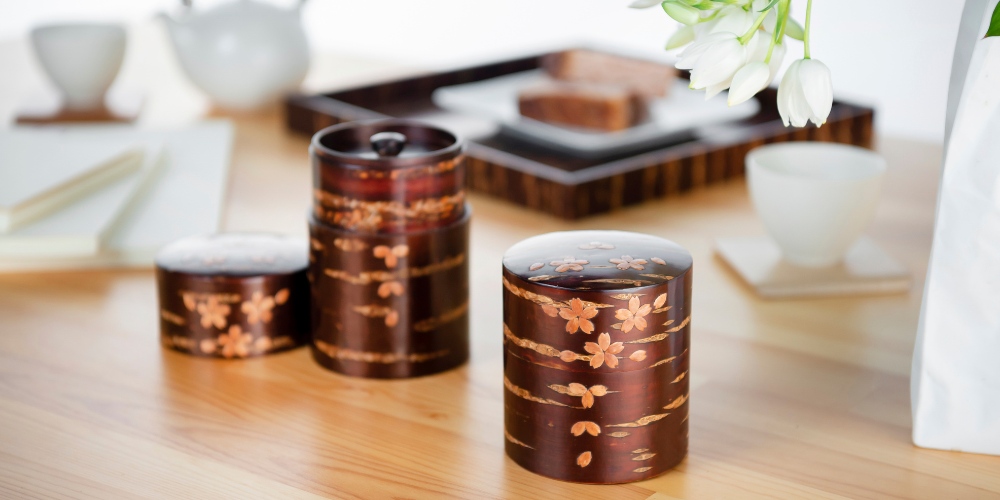 銘々皿 樺細工 山桜の樹皮細工 丸型菓子皿14.0cm 5客セット 秋田・角館