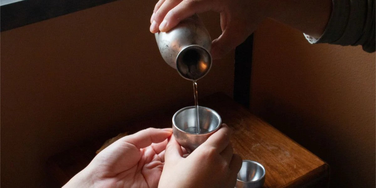 ステンレス・チタンの酒器・酒器セット