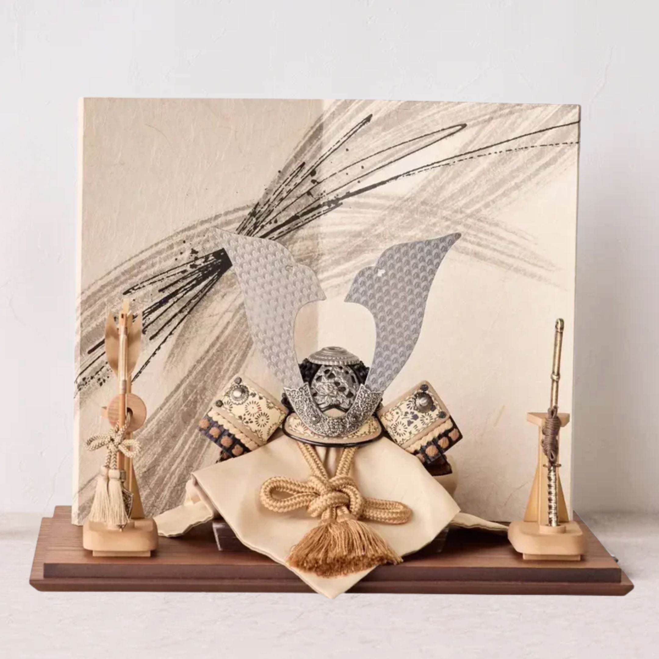 兜飾りセット | 天賦之兜 大和 | 墨流の飾り | 鈴甲子 雄山【26/1/6以降順次配送】