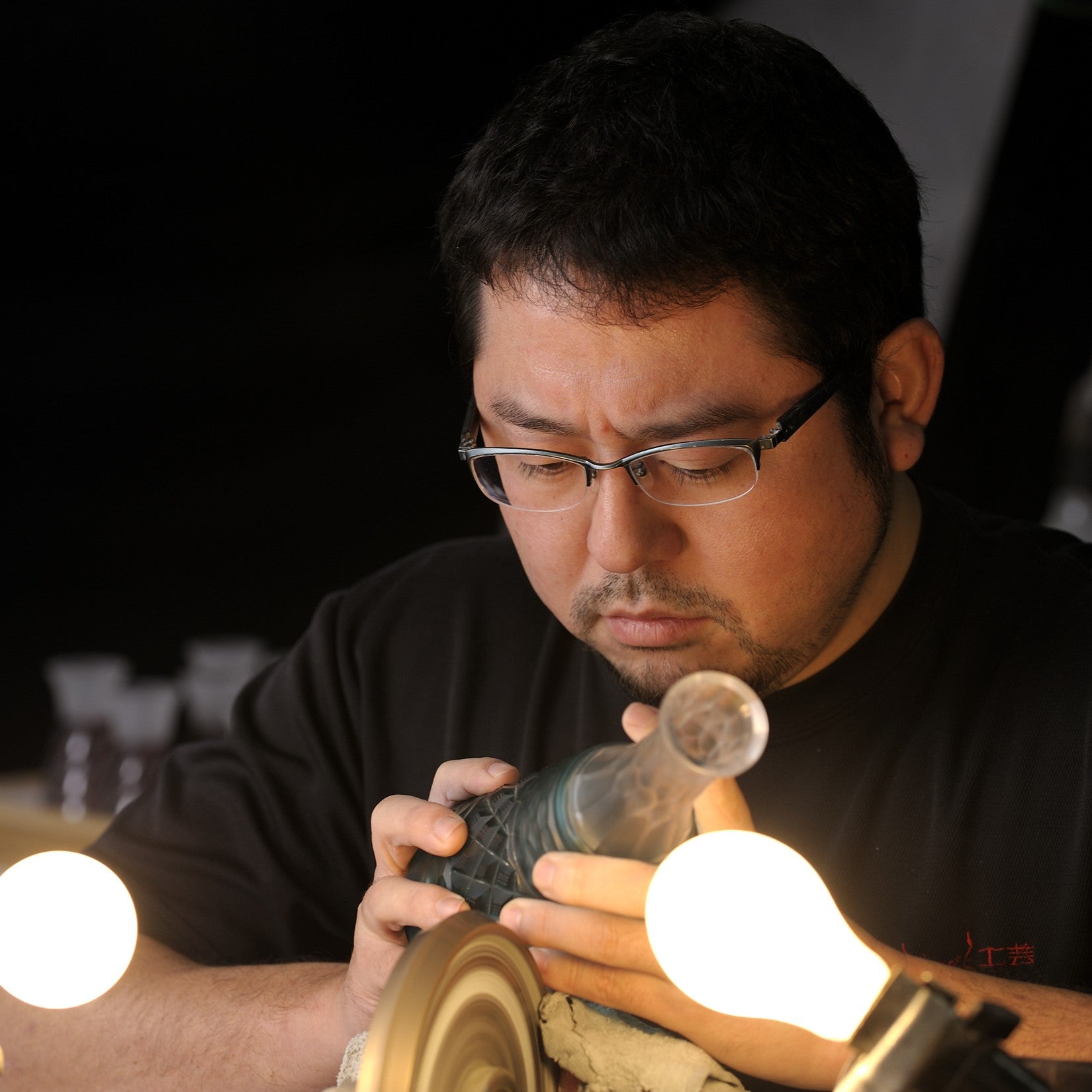 薩摩切子 オールドグラス | 二重被せ格子 | 翡翠 かわせみ | 薩摩びーどろ工芸