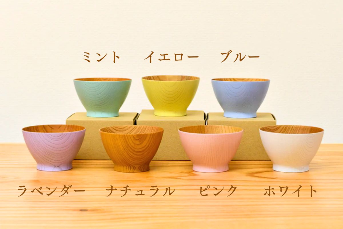 山中漆器 お椀 | とりどりわん | ピンク | 山崎又一商店