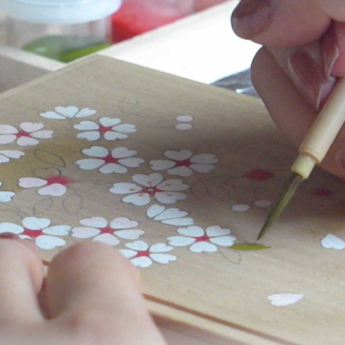 体験キット | 桐箱の絵付けキット 桜 | Whole Love Kyoto