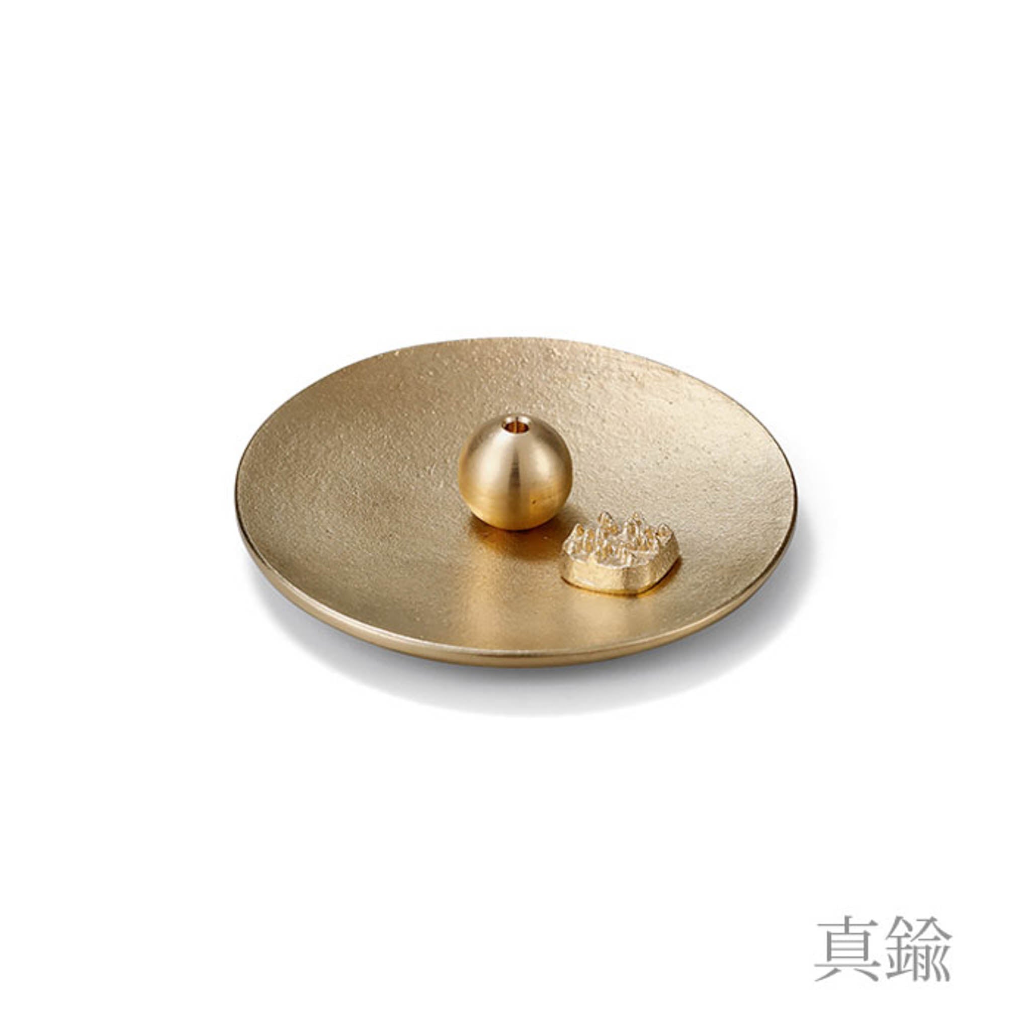錫器 | 香の器セット | 丸 | 真鍮 | 能作