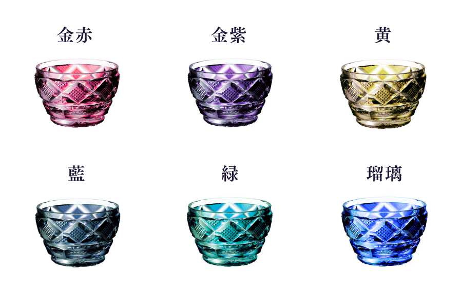 薩摩切子 冷酒おちょこ | 伝匠猪口 小 | 黄 | 薩摩びーどろ工芸