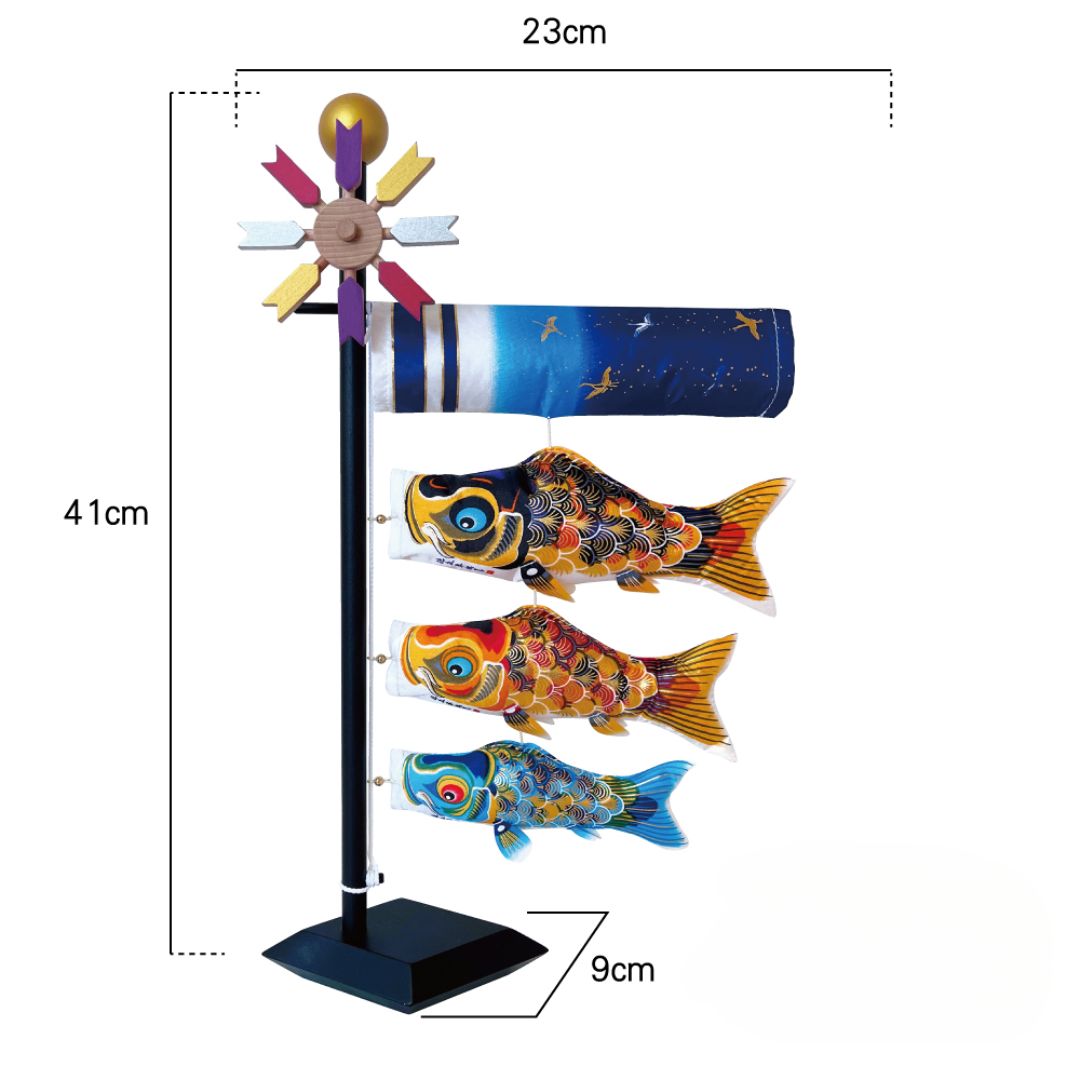 鯉のぼり | 卓上飾り | 献上手染友禅之鯉 京錦 | 徳永こいのぼり