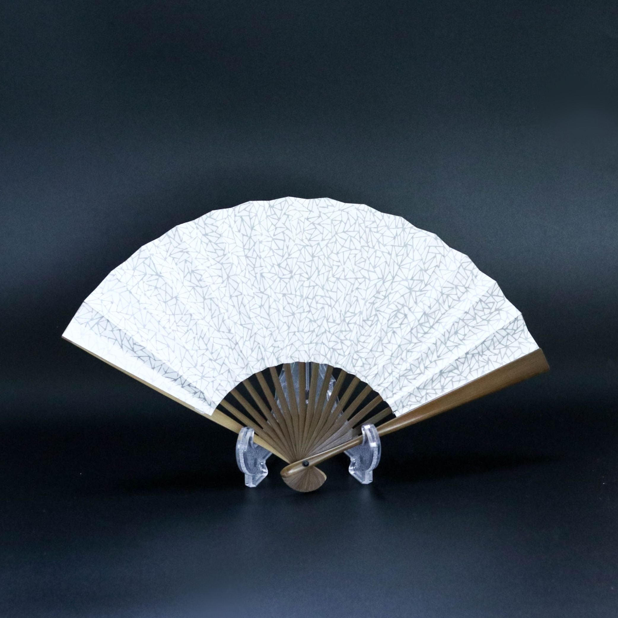 江戸扇子 | 氷割れ 白雲母 | 女持 唐木 | 雲錦堂 深津扇子店