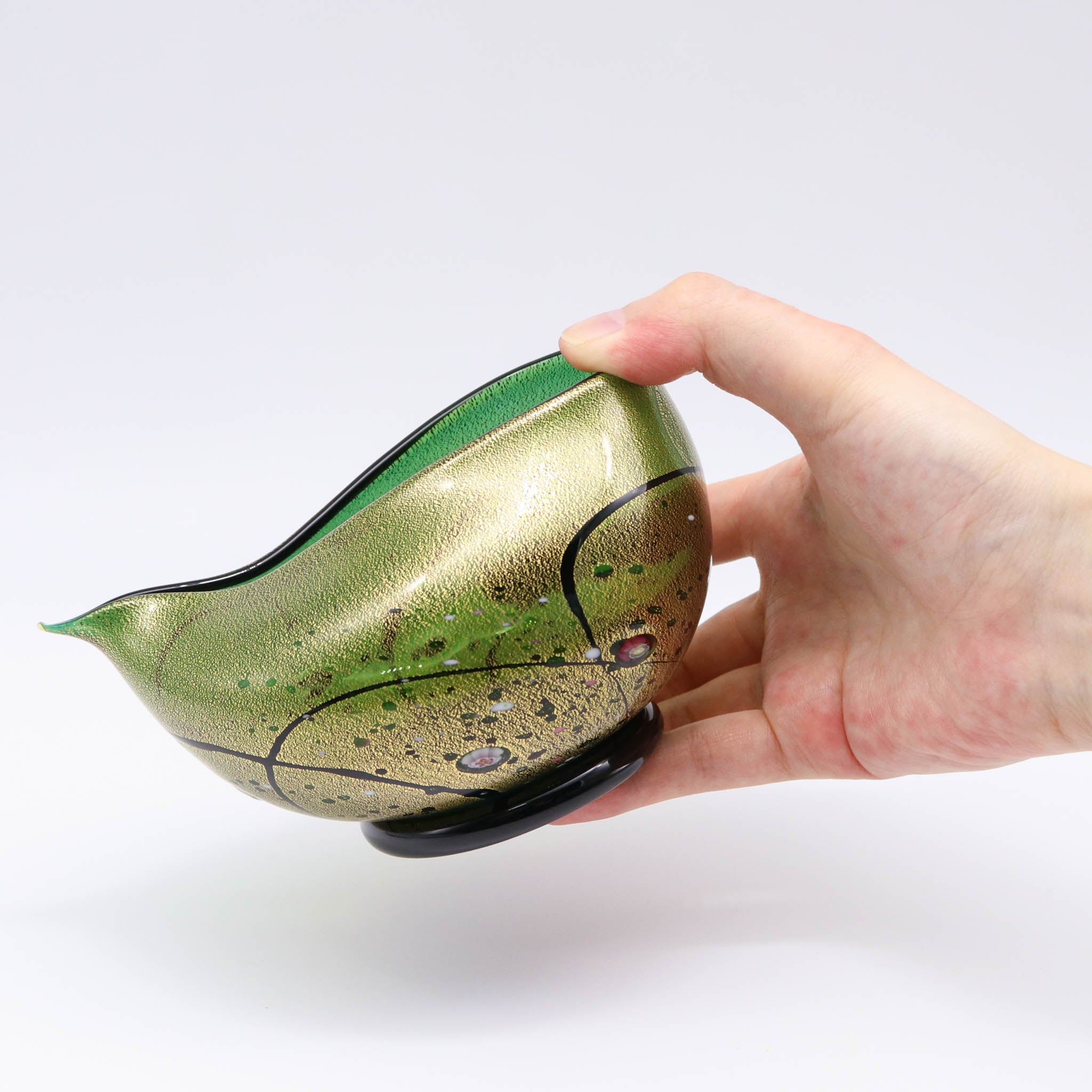 綾ガラス セット片口 | 光琳 珀 | トルコグリーン | グラスアート黒木