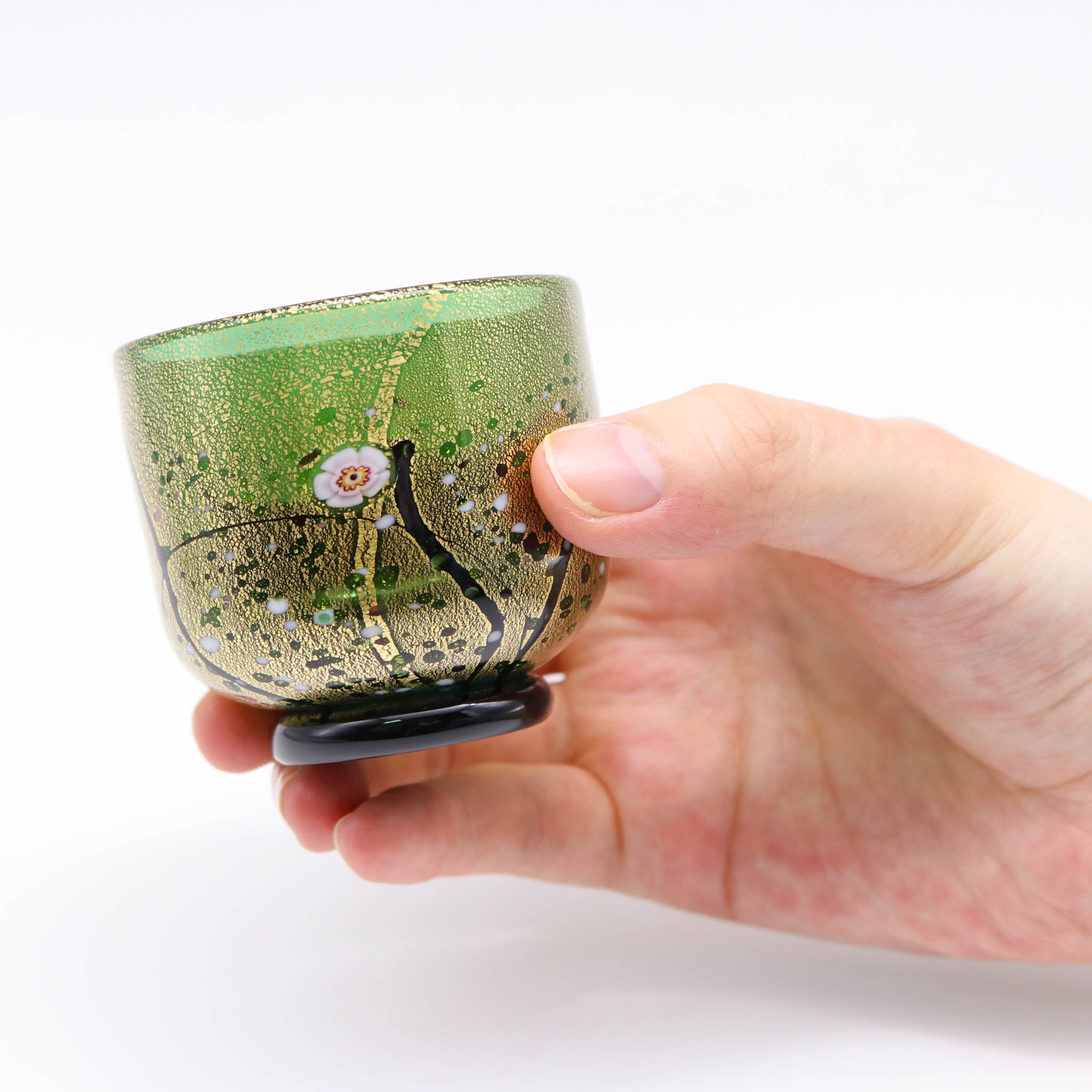 綾ガラス セット片口 | 光琳 珀 | トルコグリーン | グラスアート黒木