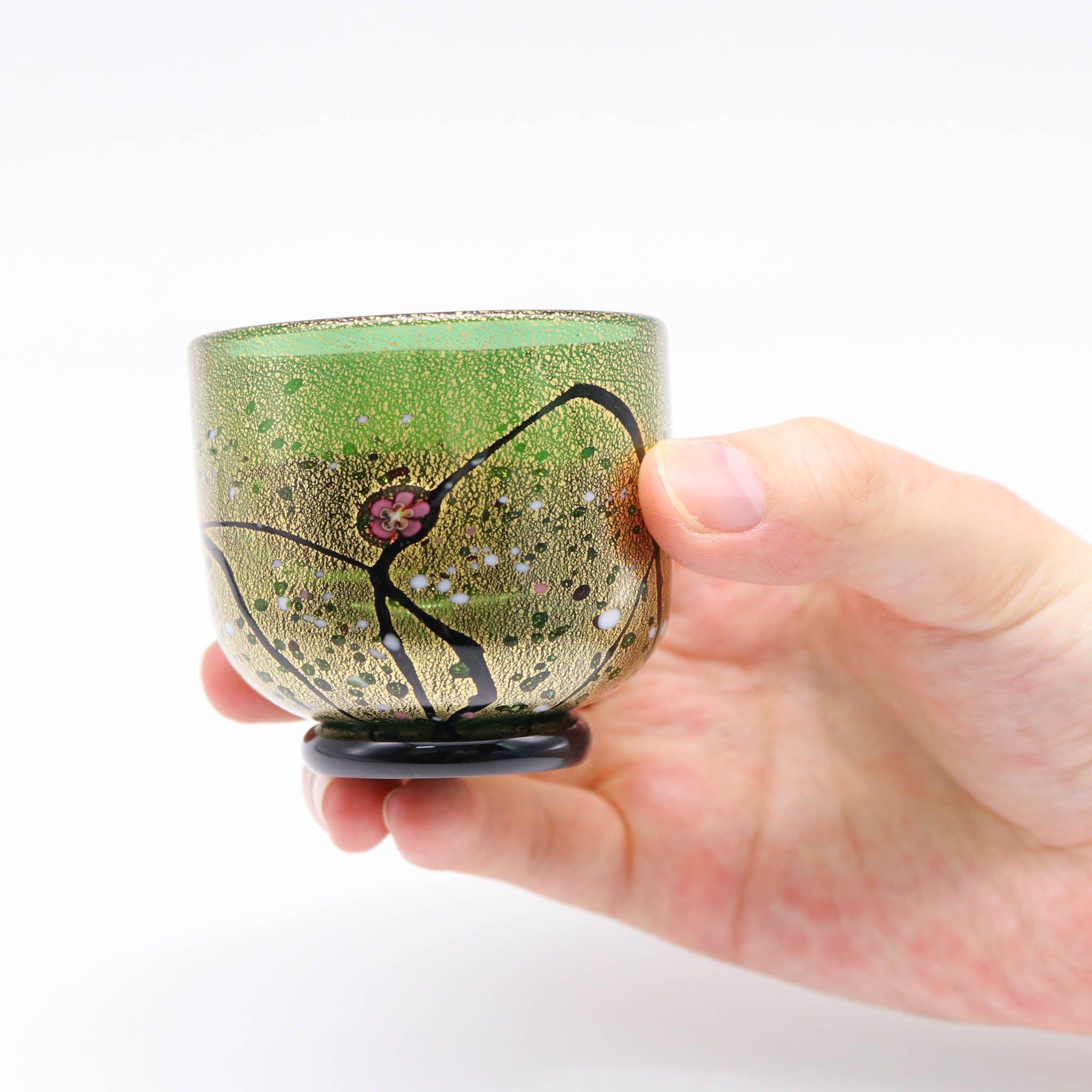 綾ガラス セット片口 | 光琳 珀 | トルコグリーン | グラスアート黒木