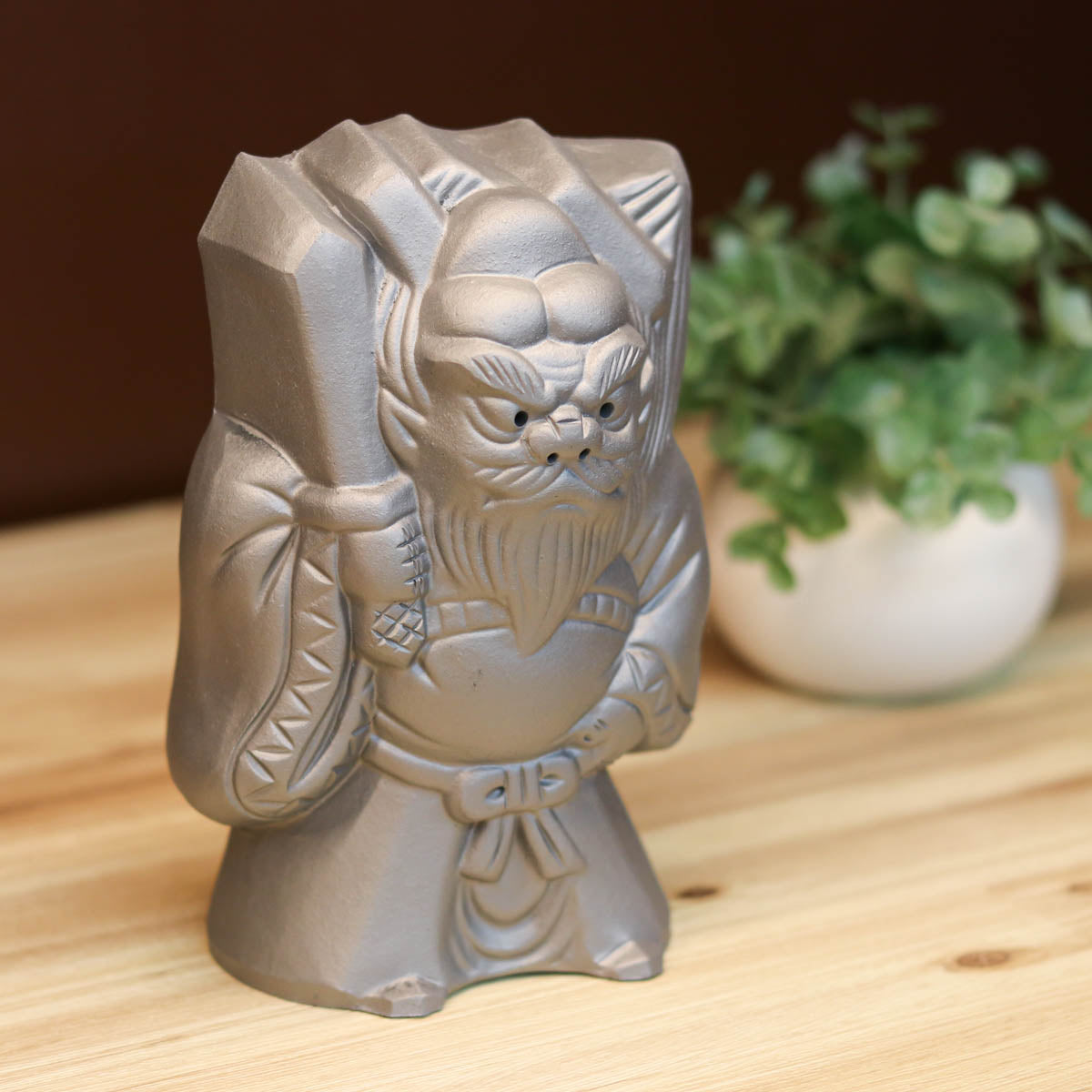 淡路鬼瓦 置物 | 鐘馗 | 5寸 | タツミ