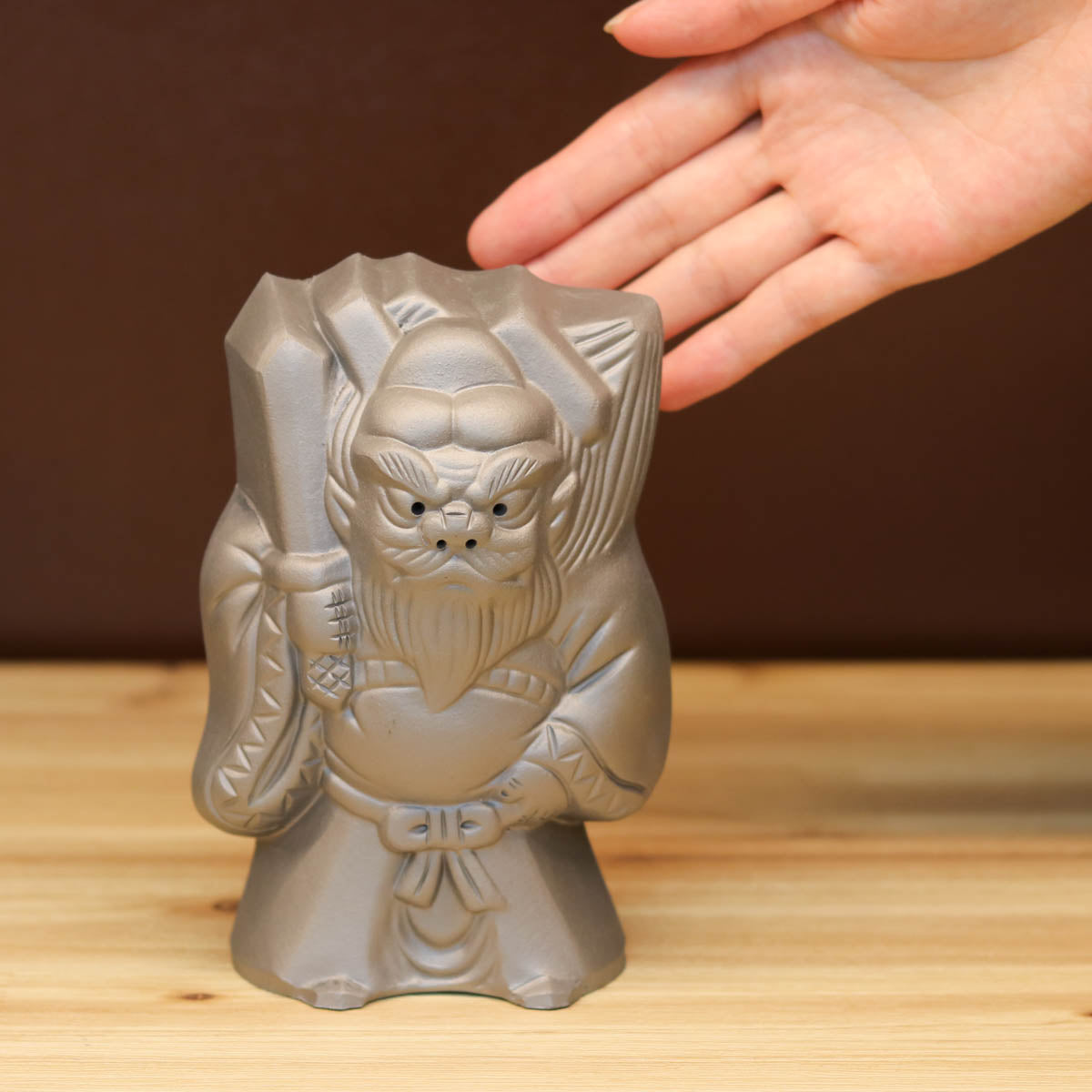 淡路鬼瓦 置物 | 鐘馗 | 5寸 | タツミ