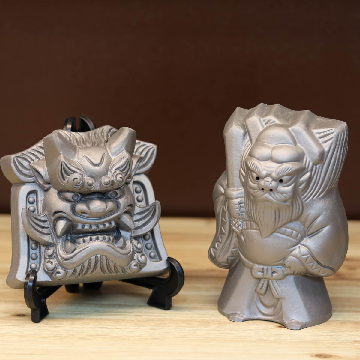 淡路鬼瓦 置物 | 鐘馗 | 5寸 | タツミ