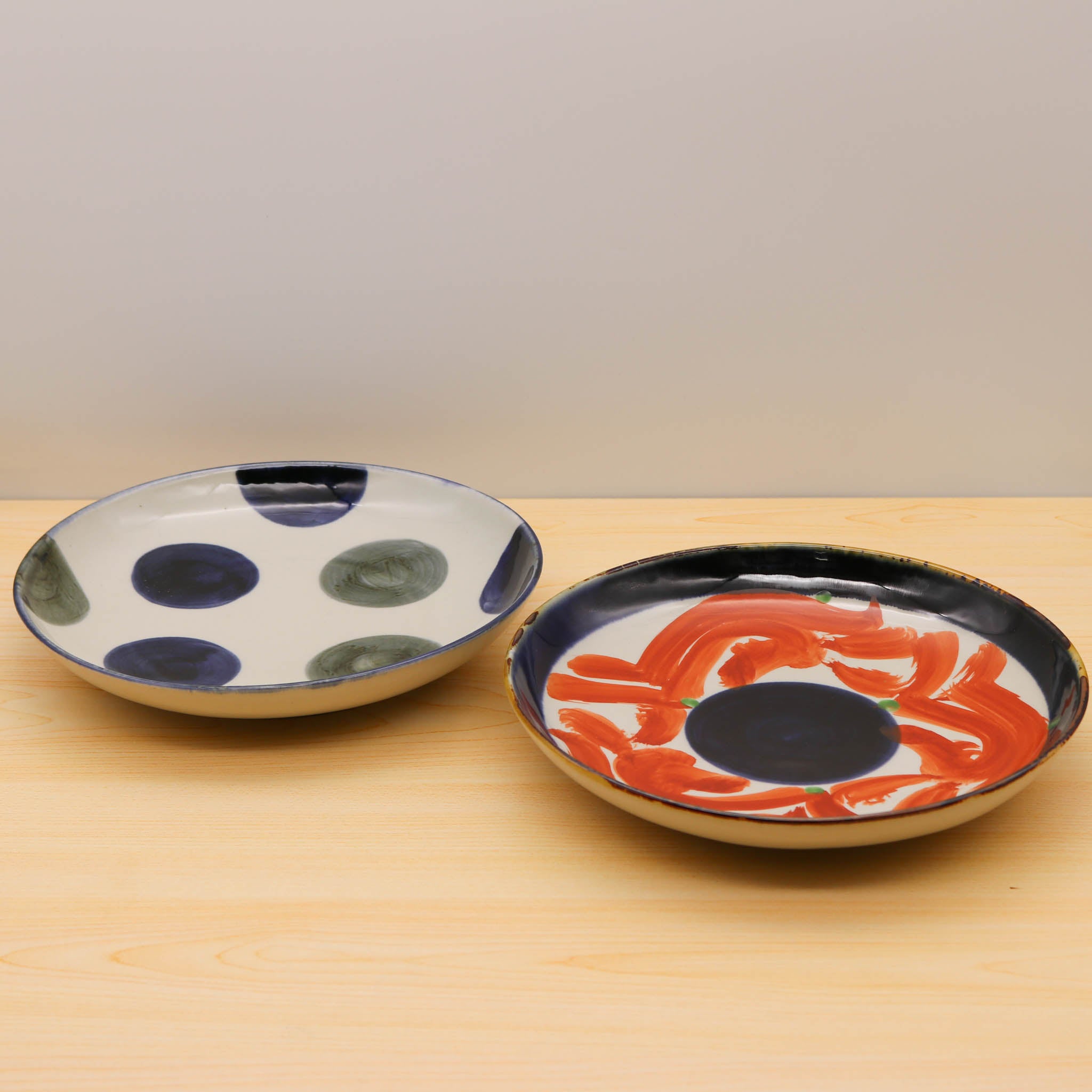 呉須染 大皿 | 呉須 巻赤花 | KIHARA