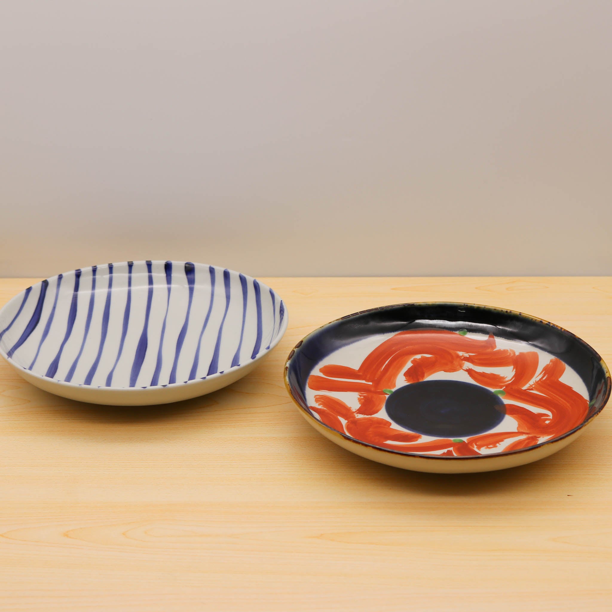 呉須染 大皿 | 呉須 巻赤花 | KIHARA