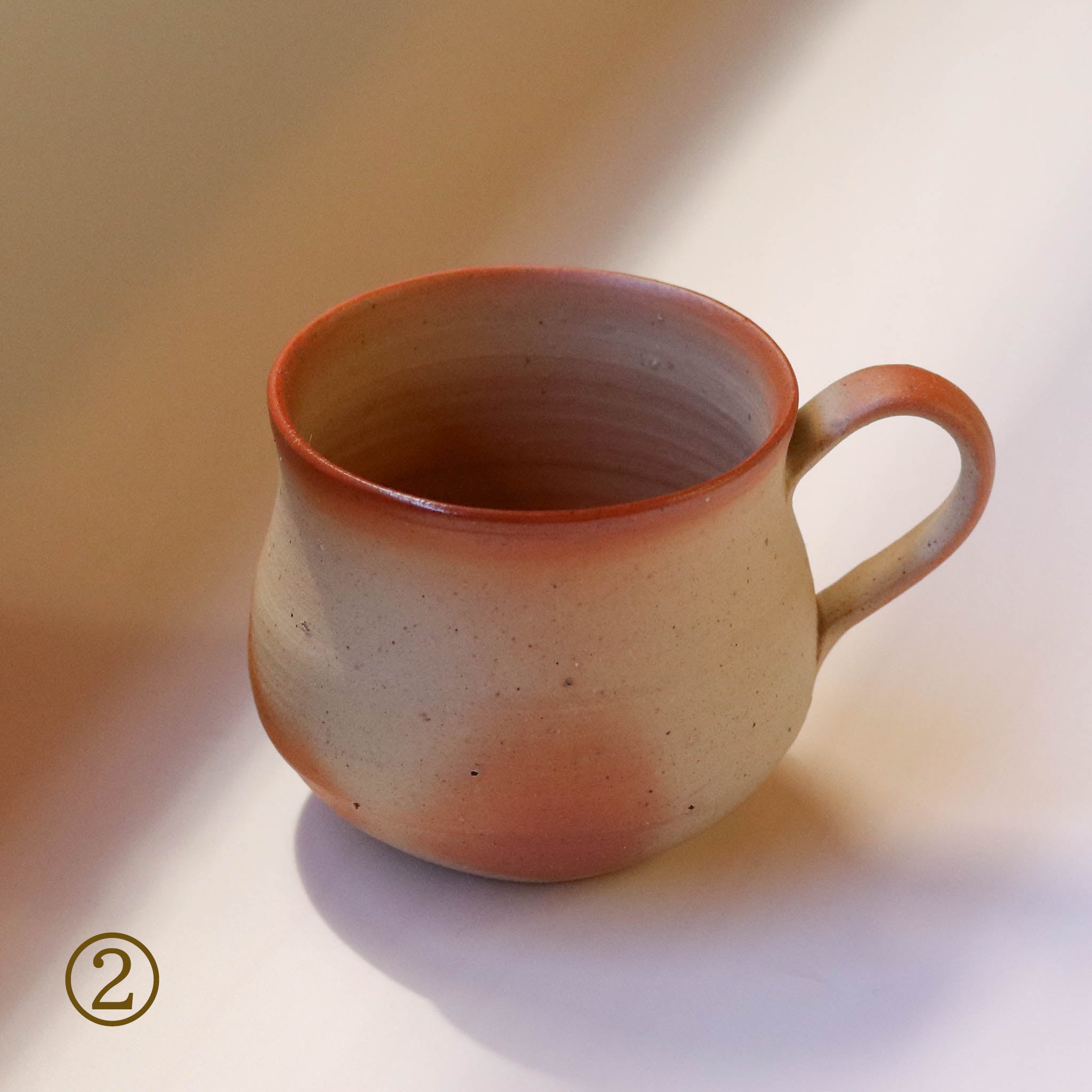 備前焼 | コーヒーカップ 1点もの | 緋襷 ひだすき | 森一朗