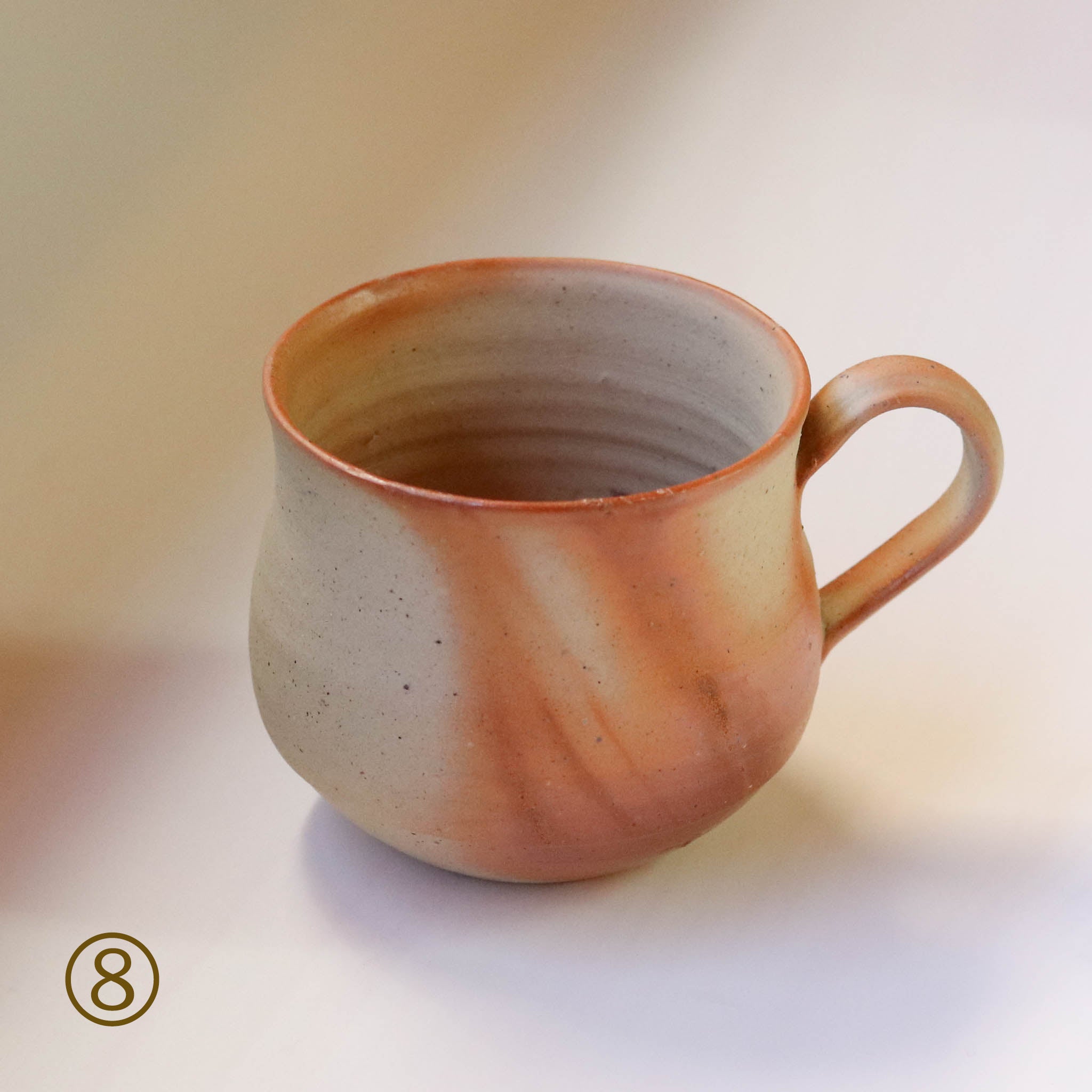 備前焼 | コーヒーカップ 1点もの | 緋襷 ひだすき | 森一朗