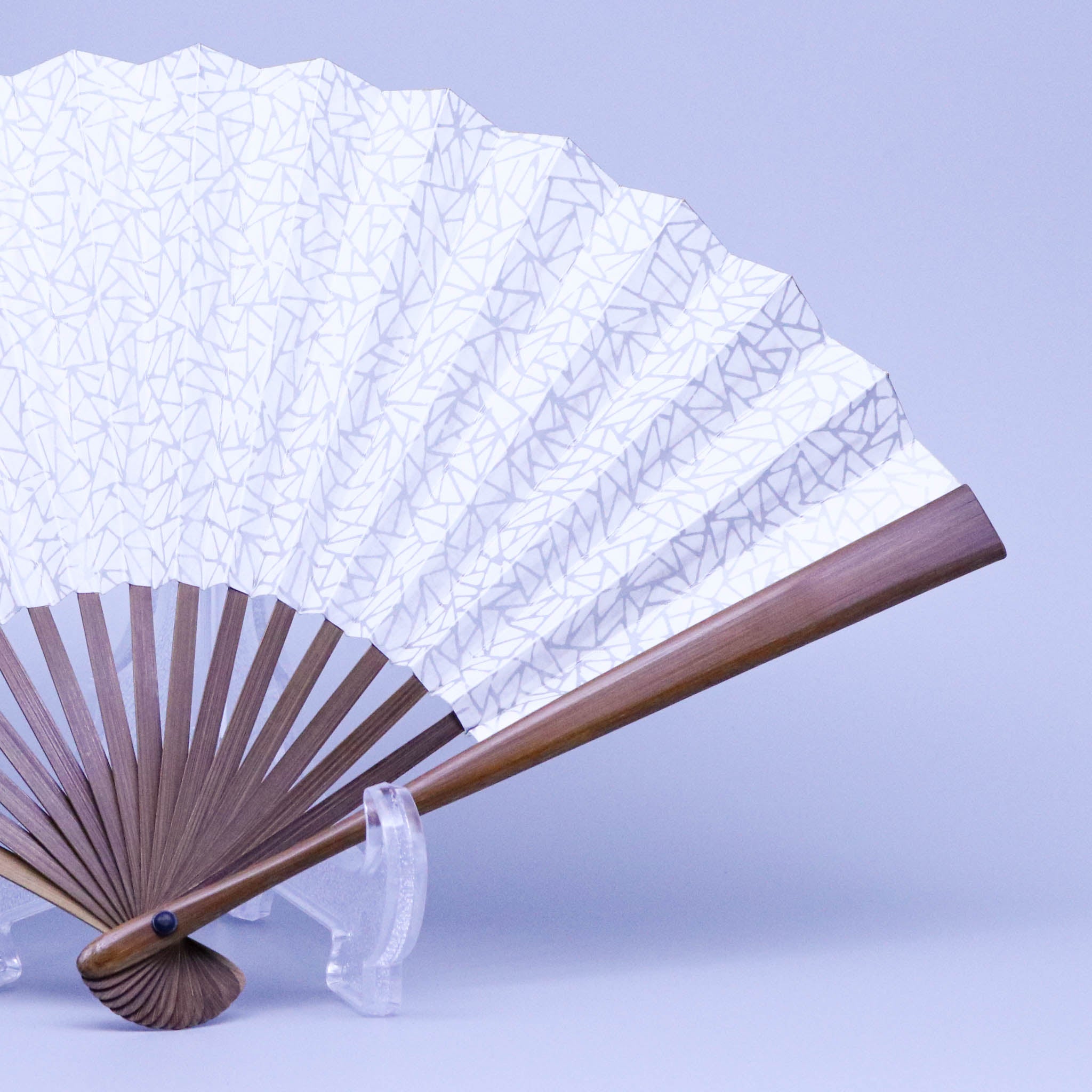 江戸扇子 | 氷割れ 白雲母 | 女持 唐木 | 雲錦堂 深津扇子店