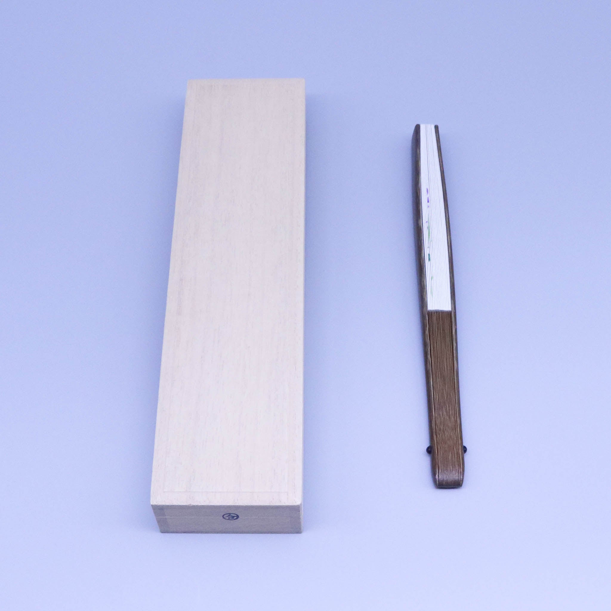 江戸扇子 | 手描き すみれ | 女持 唐木 | 雲錦堂 深津扇子店