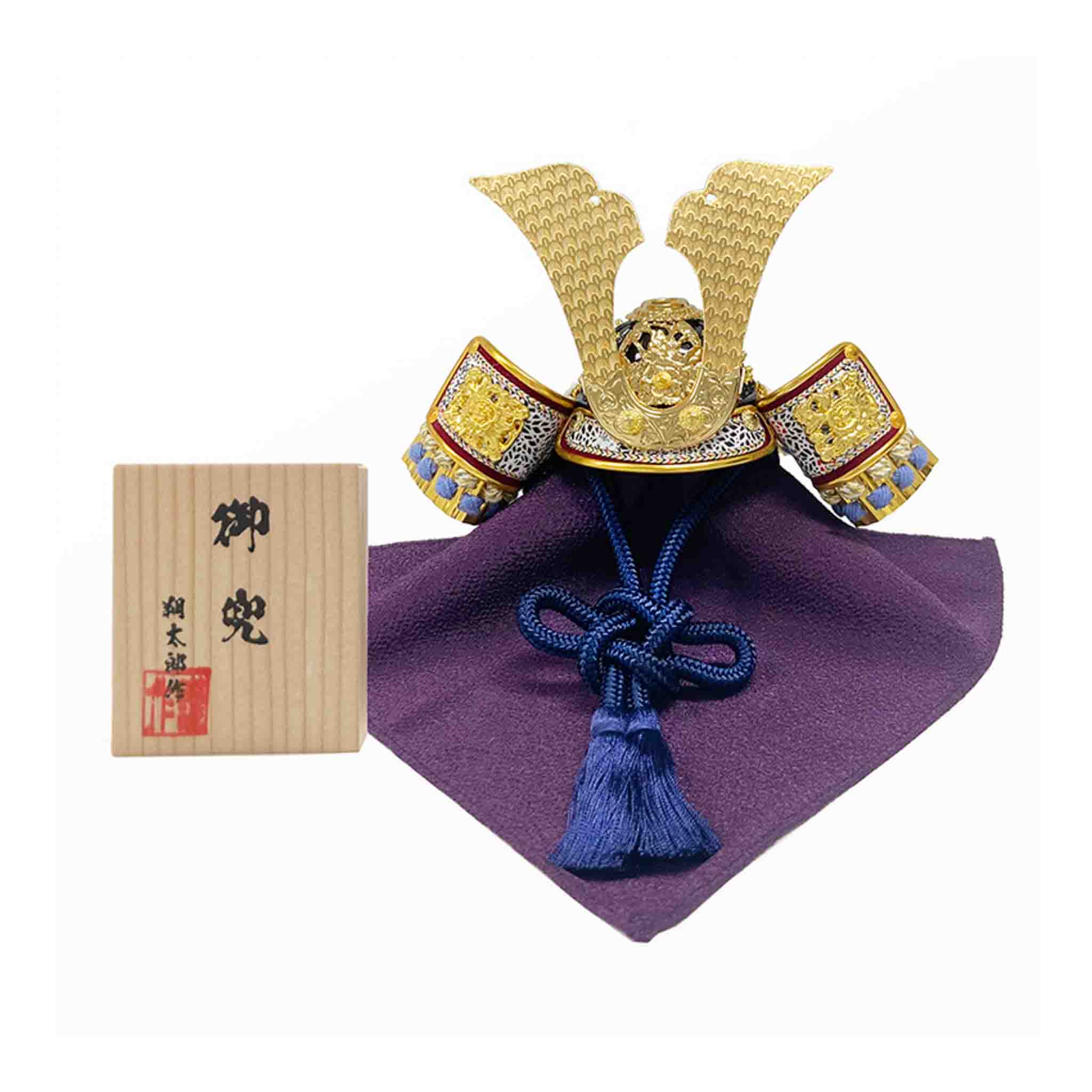 江戸節句人形 置物 | 5号 青 | 甲冑工房朝比奈