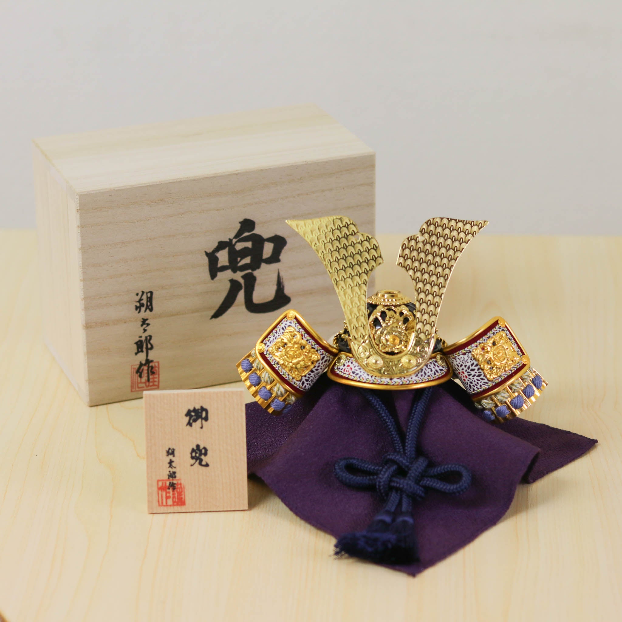 江戸節句人形 置物 | 5号 青 | 甲冑工房朝比奈