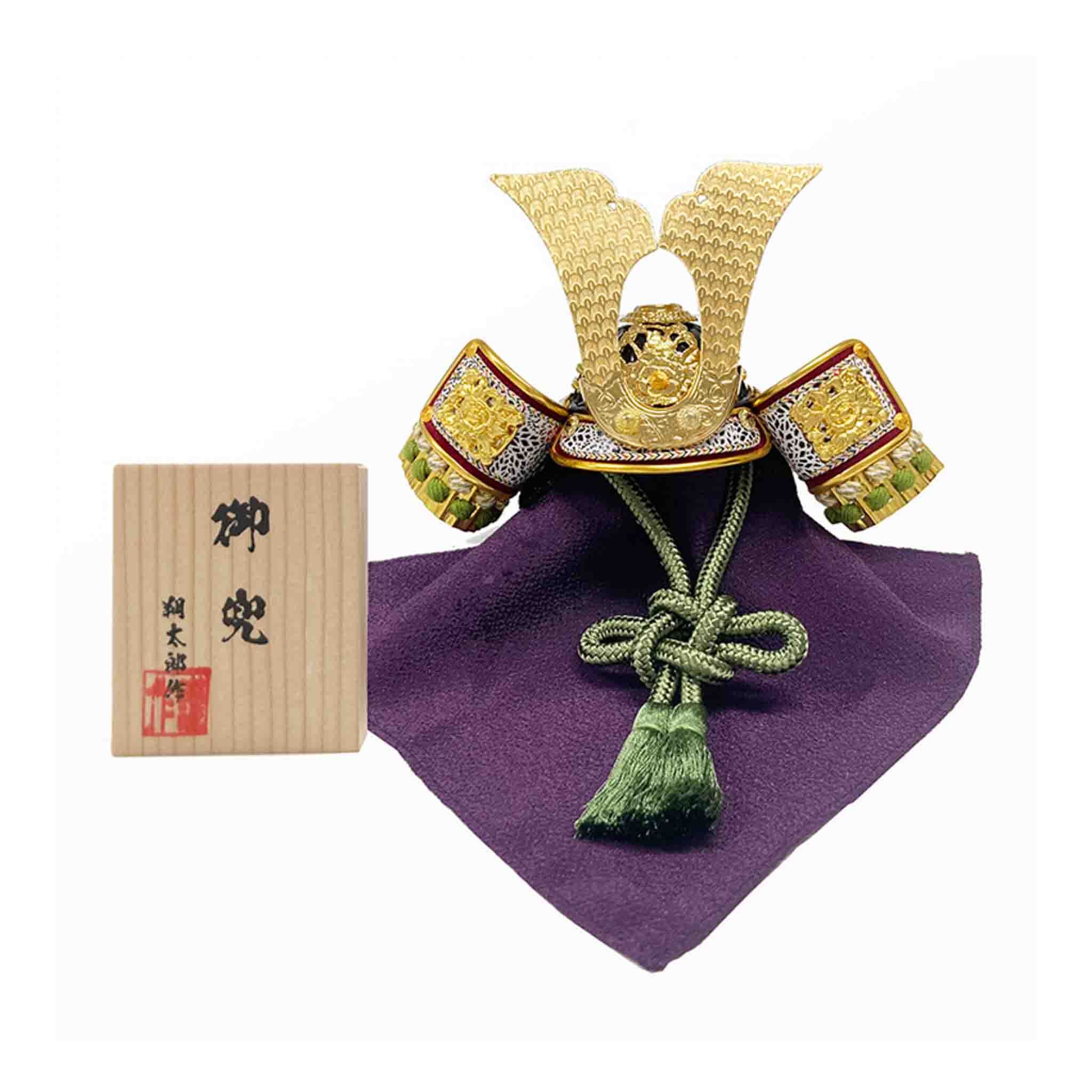 江戸節句人形 置物 | 5号 緑 | 甲冑工房朝比奈