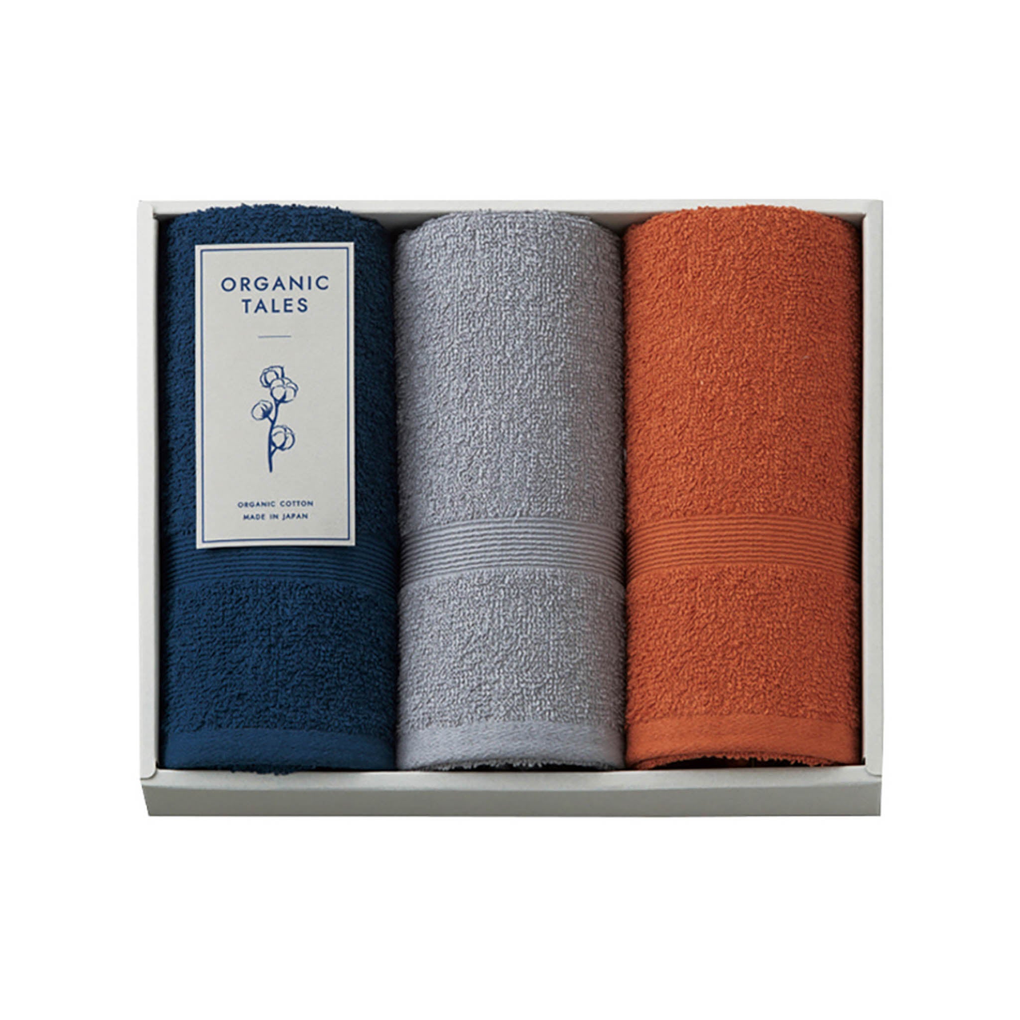 泉州タオル | セットA | フェイスタオル3枚 | オーガニックテイルズ