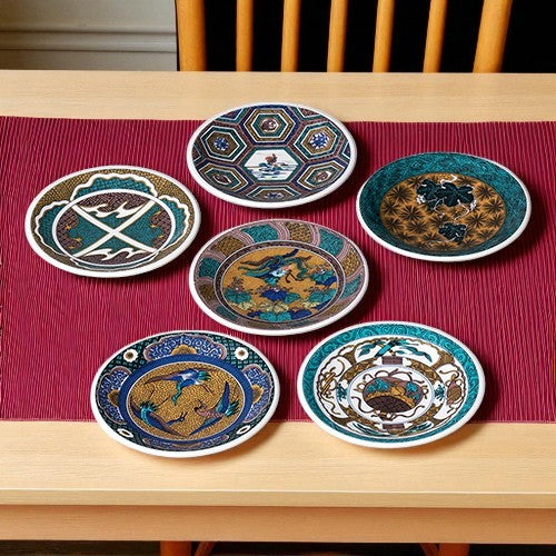 九谷焼 | 4号皿揃 古九谷風名品6選