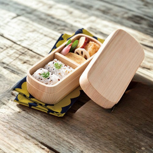 紀州漆器 | 紀州桧弁当箱セット(ナチュラル)