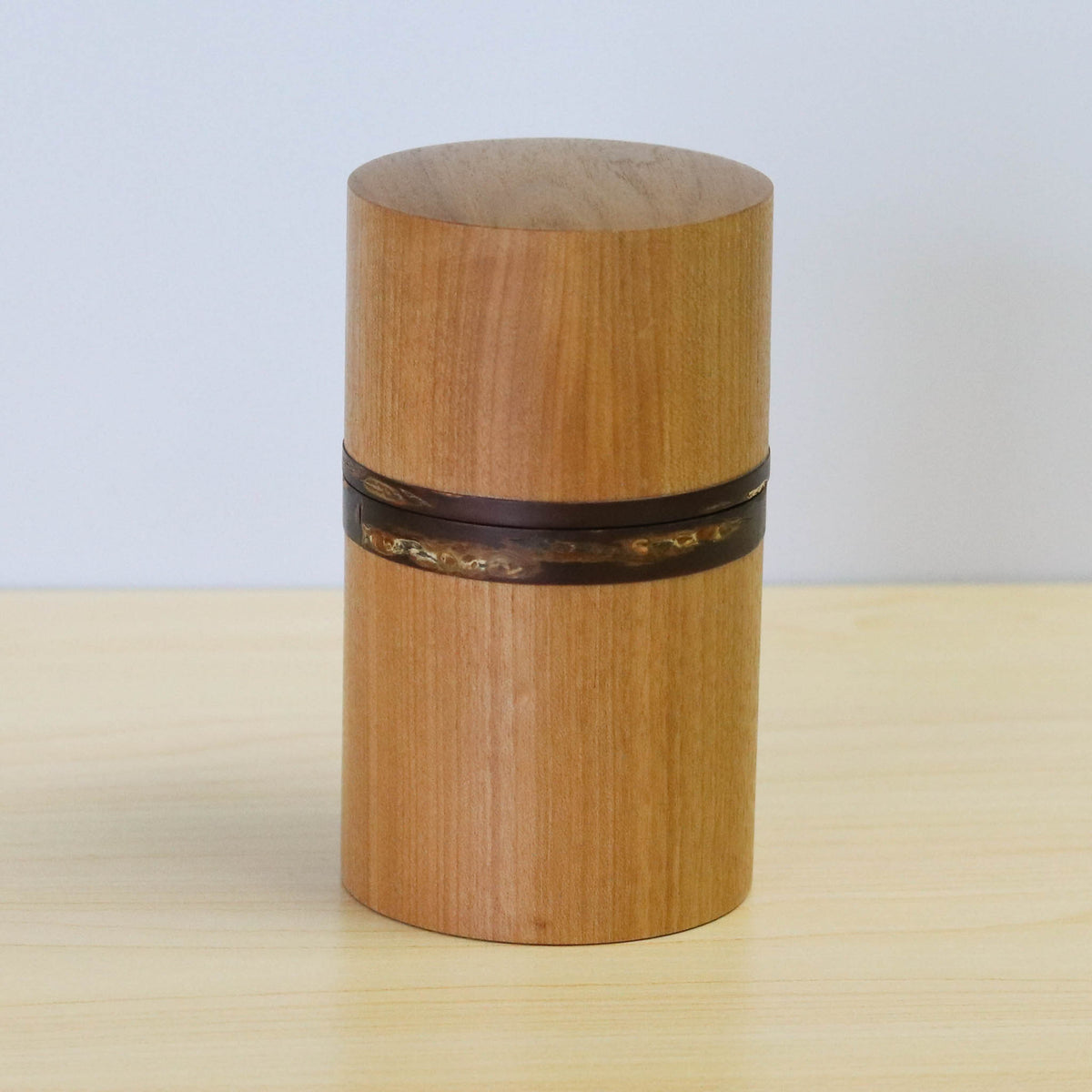 樺細工 茶筒 | 樺ザクラ 茶入 チャミST | 角館伝四郎