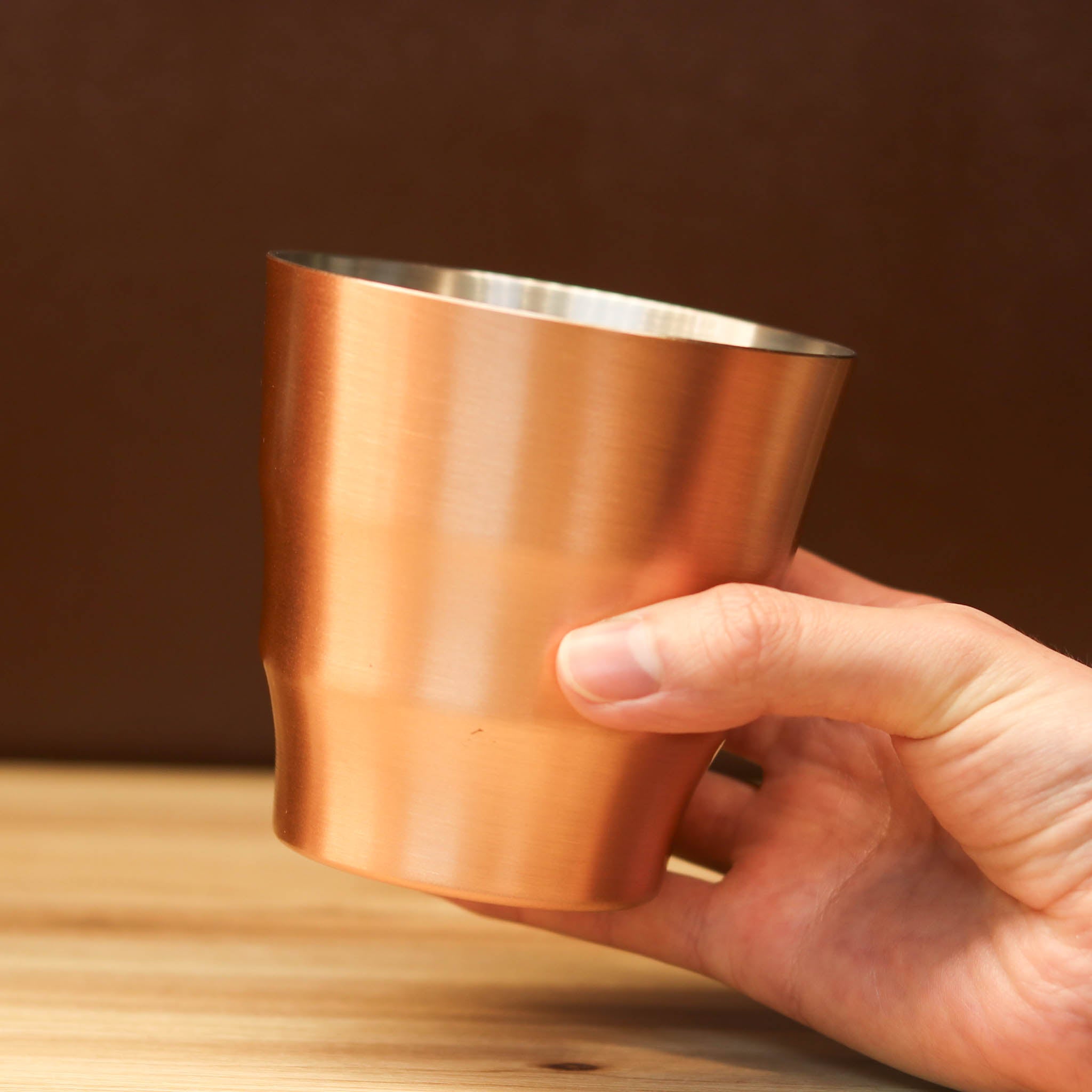 燕 カップ | ファッションカップ 400ml | 純銅 艶消し