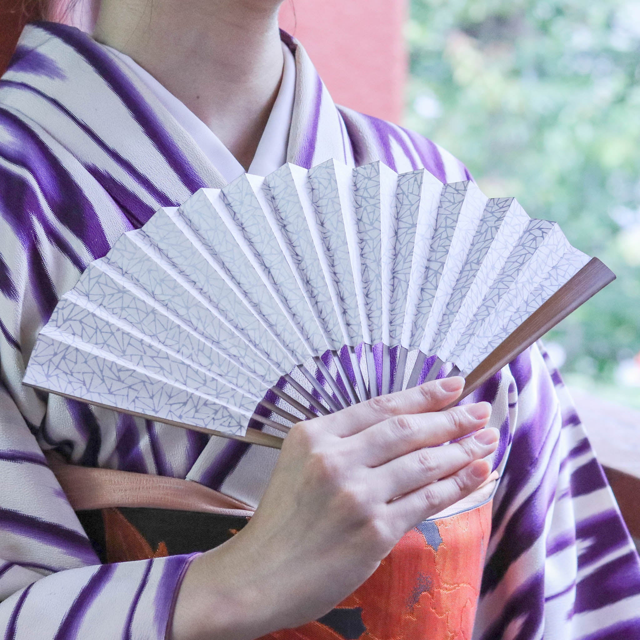江戸扇子 | 氷割れ 白雲母 | 女持 唐木 | 雲錦堂 深津扇子店