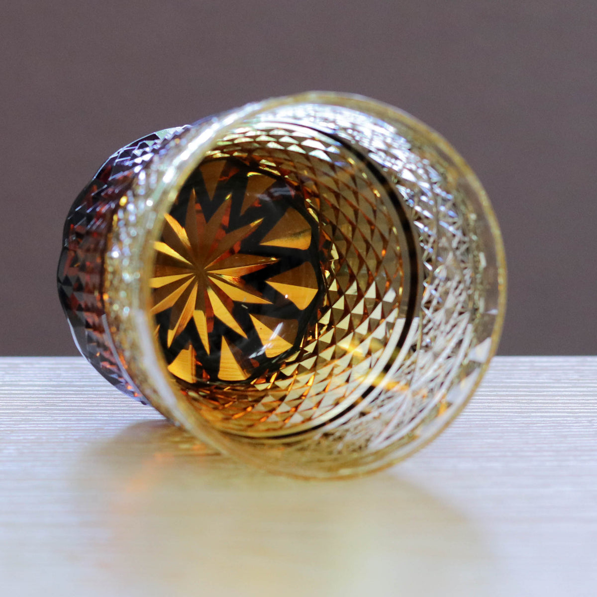 小樽切子 オールドグラス | 燦 | 黒琥珀 | 深川硝子工芸