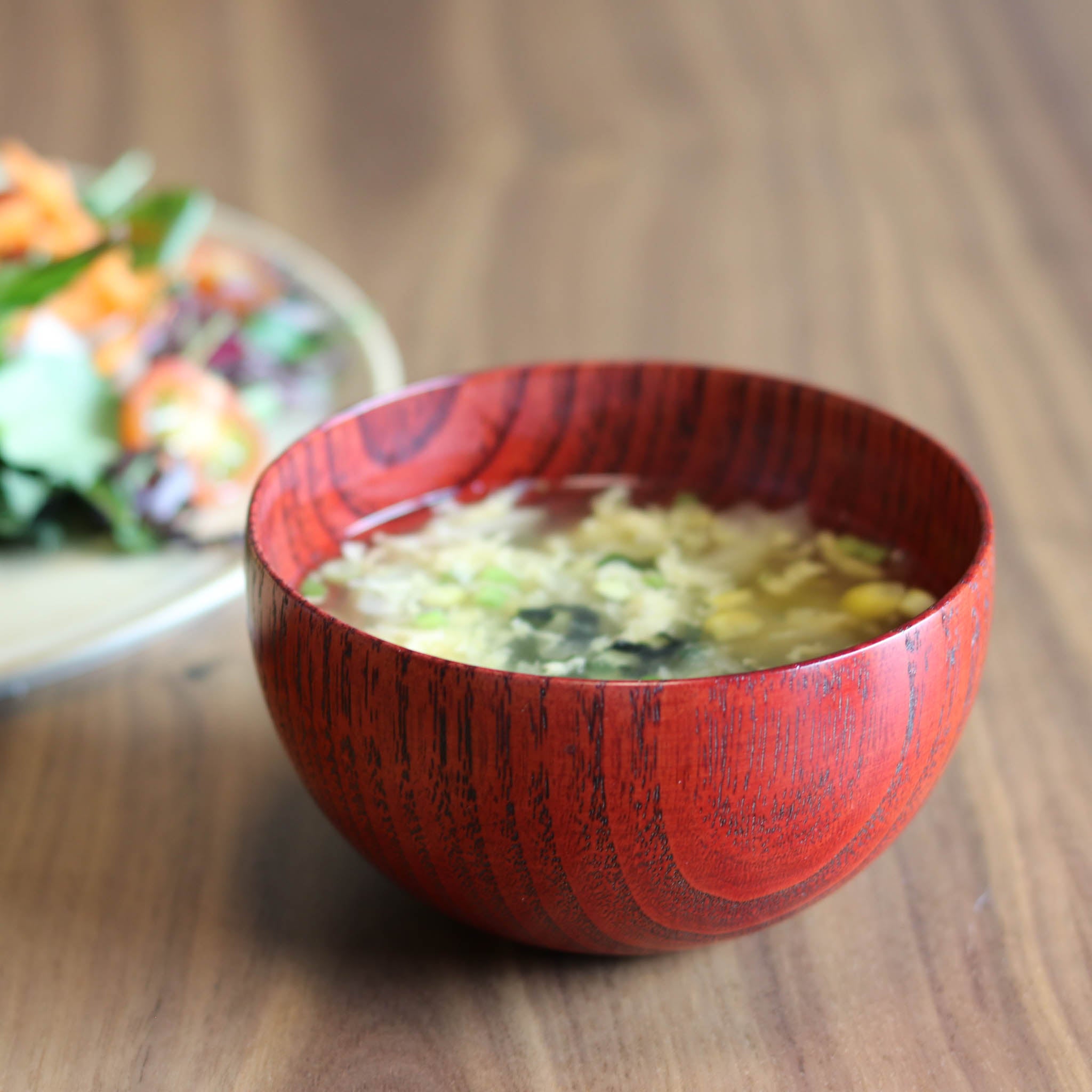 山中漆器 お椀 | しらさぎボウル 漆⾚ | 栗 | 白鷺木工