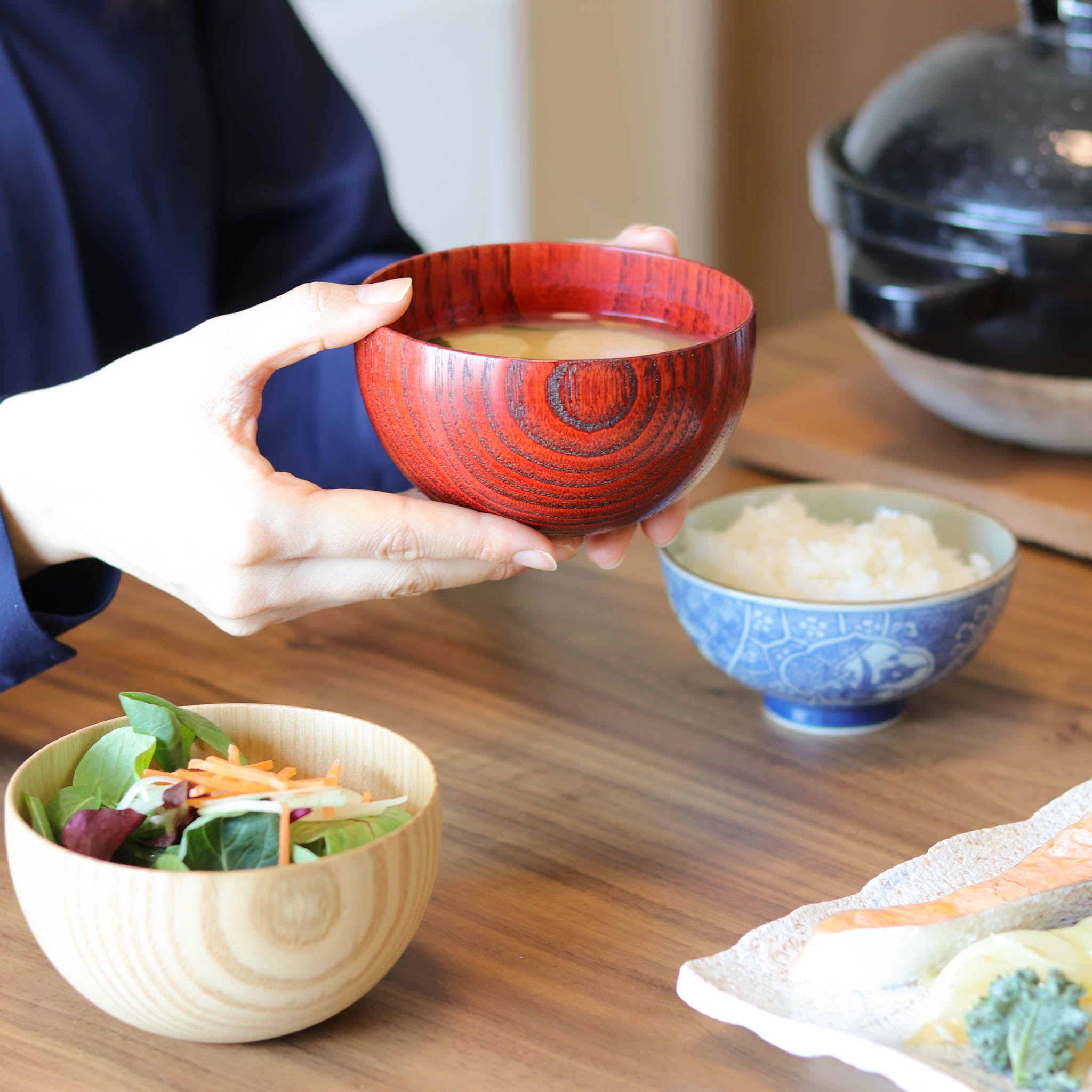 山中漆器 お椀 | しらさぎボウル ナチュラル | 栗 | 白鷺木工