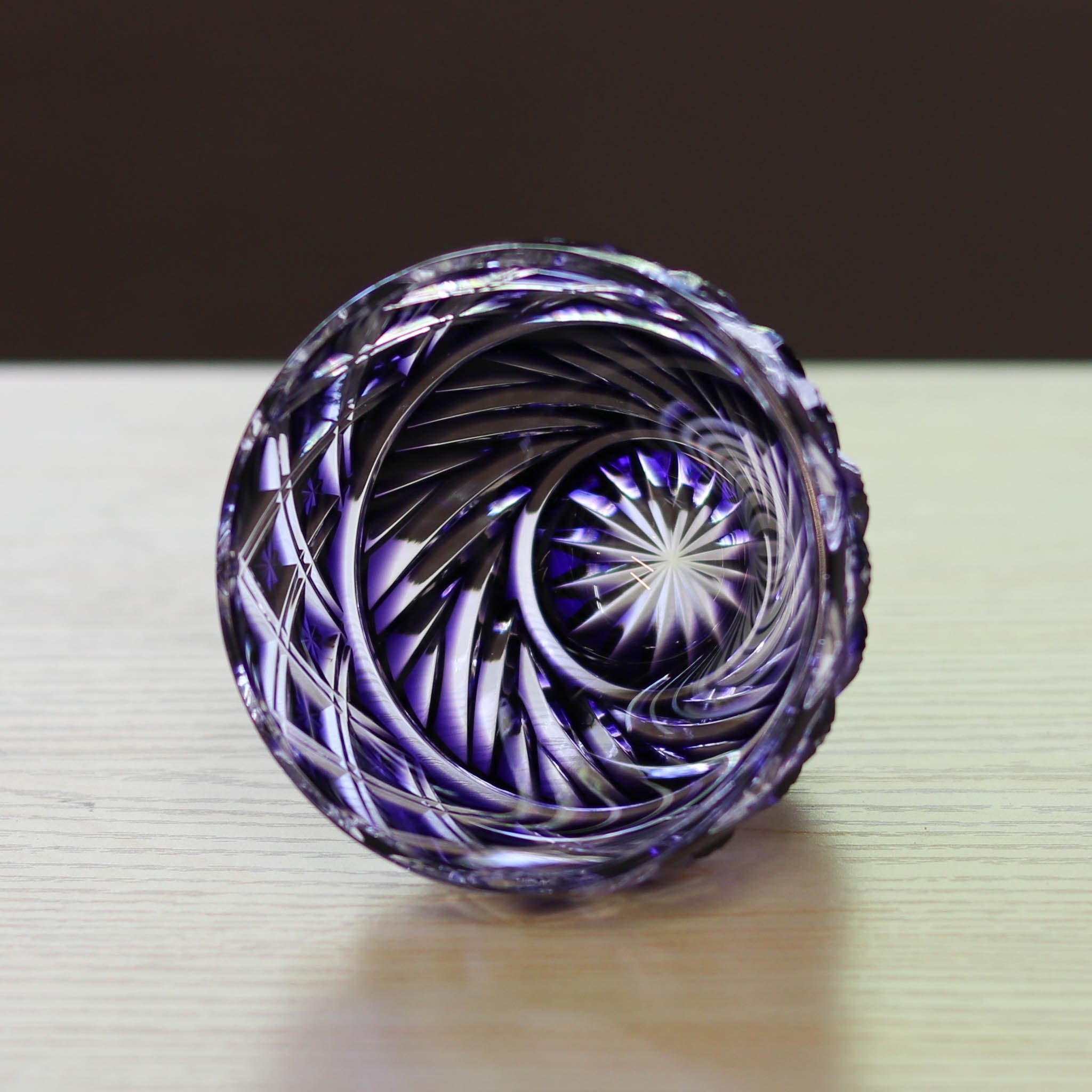 薩摩切子 クリスタルグラス | フリーカップ | 金紫 | 薩摩びーどろ工芸
