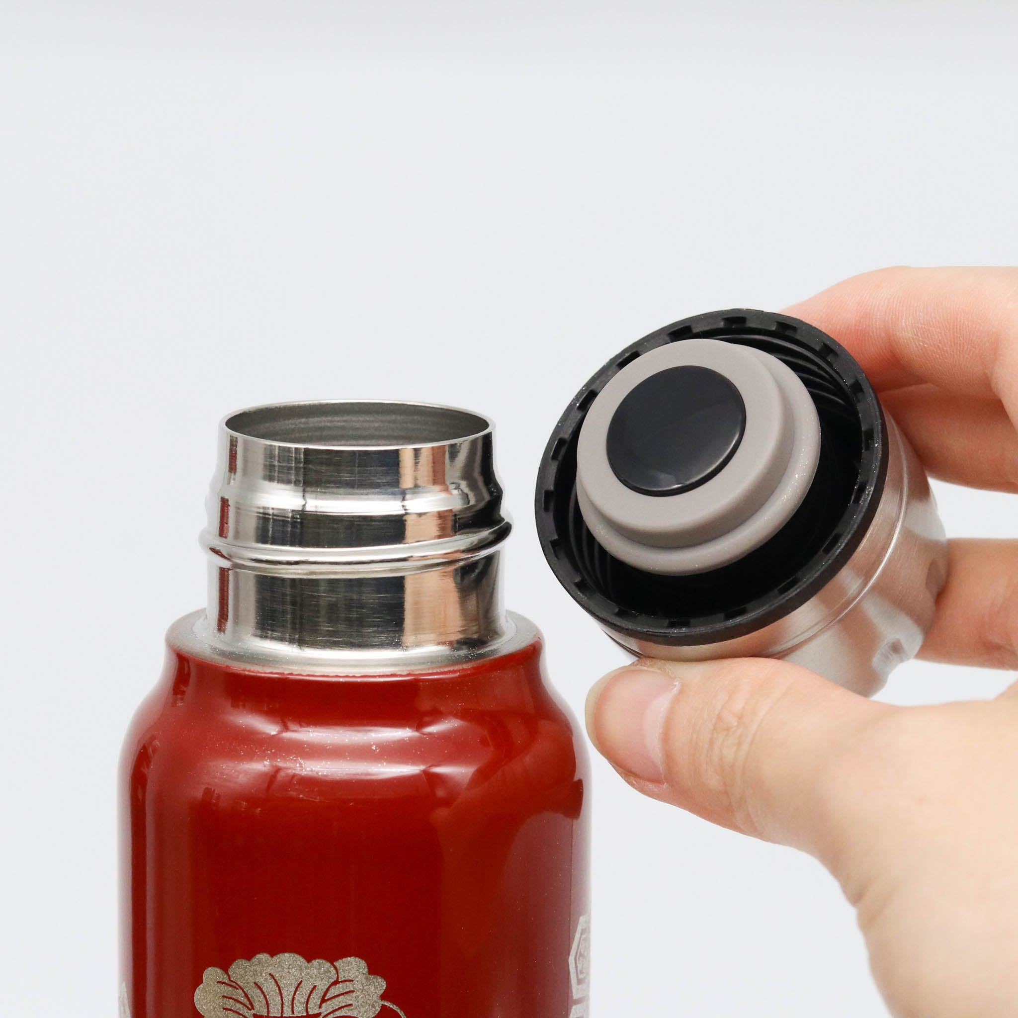 越前塗り マグボトル | うるしアンブレラボトル | 波千鳥 | 朱 | 土直漆器