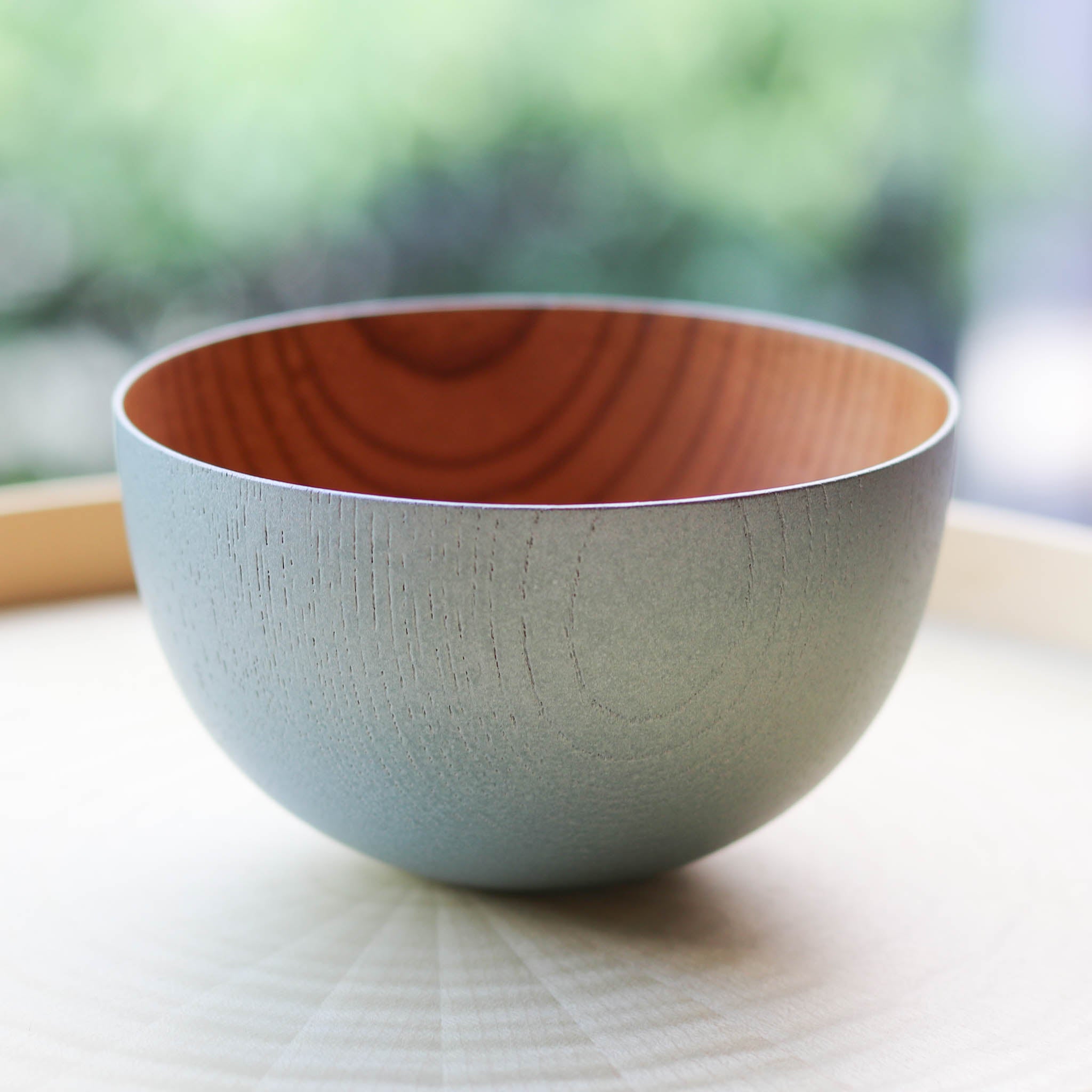 山中漆器 お椀 | うつろいボウル | グリーンパール ナチュラル | 浅田漆器工芸