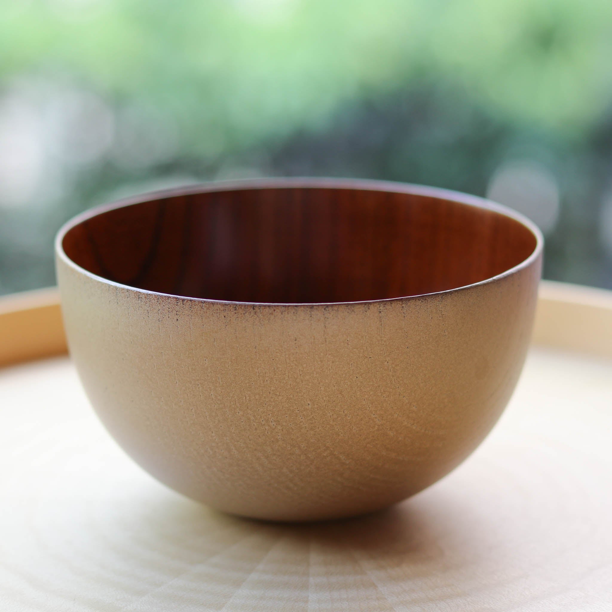 山中漆器 お椀 | うつろいボウル | シャンパンゴールド 拭漆 | 浅田漆器工芸