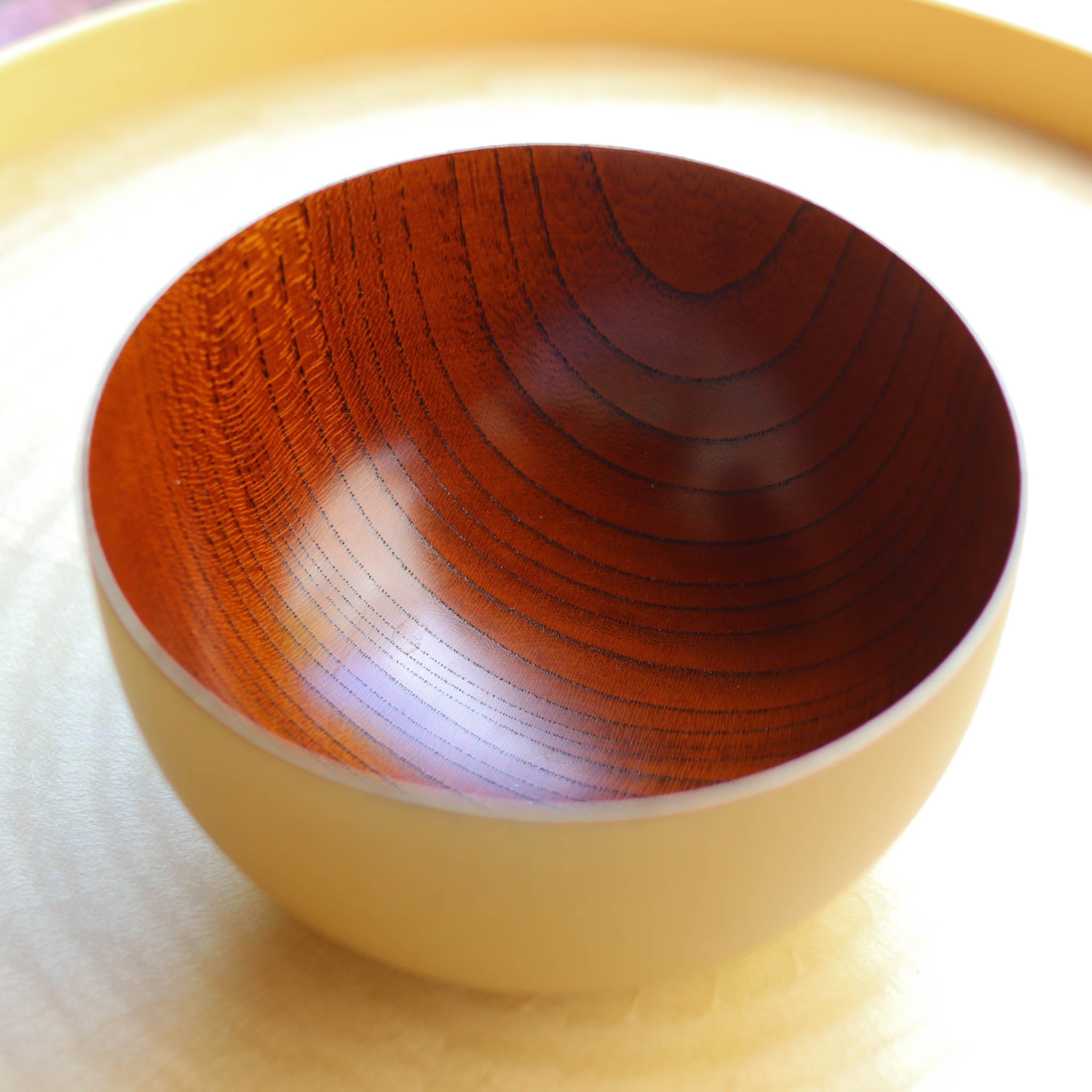 山中漆器 お椀 | うつろいボウル | シャンパンゴールド 拭漆 | 浅田漆器工芸