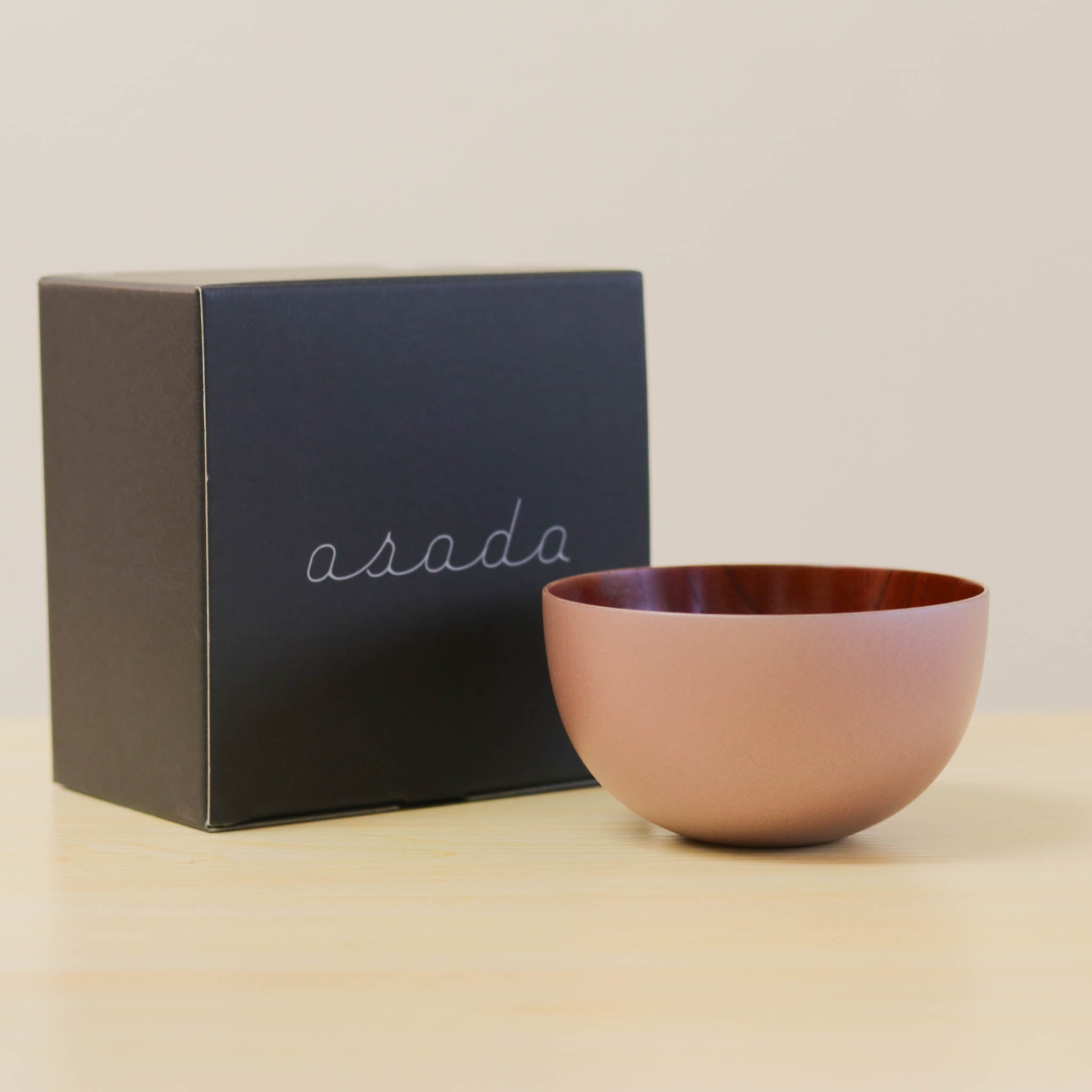 山中漆器 お椀 | うつろいボウル | シルキーピンク あかね | 浅田漆器工芸