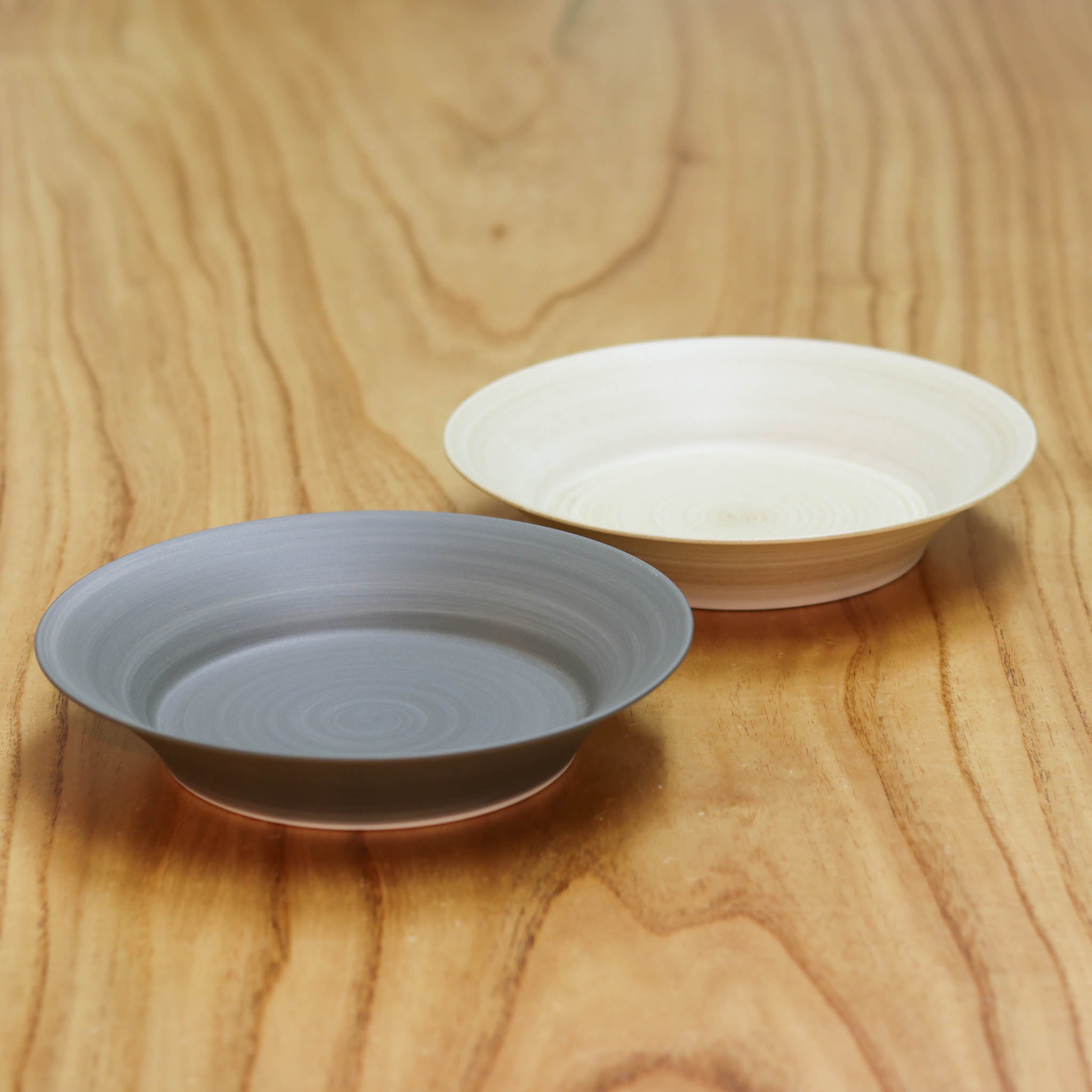 【在庫限り】波佐見焼 皿 | いれこ皿 | シャビー2色セット | 浜陶