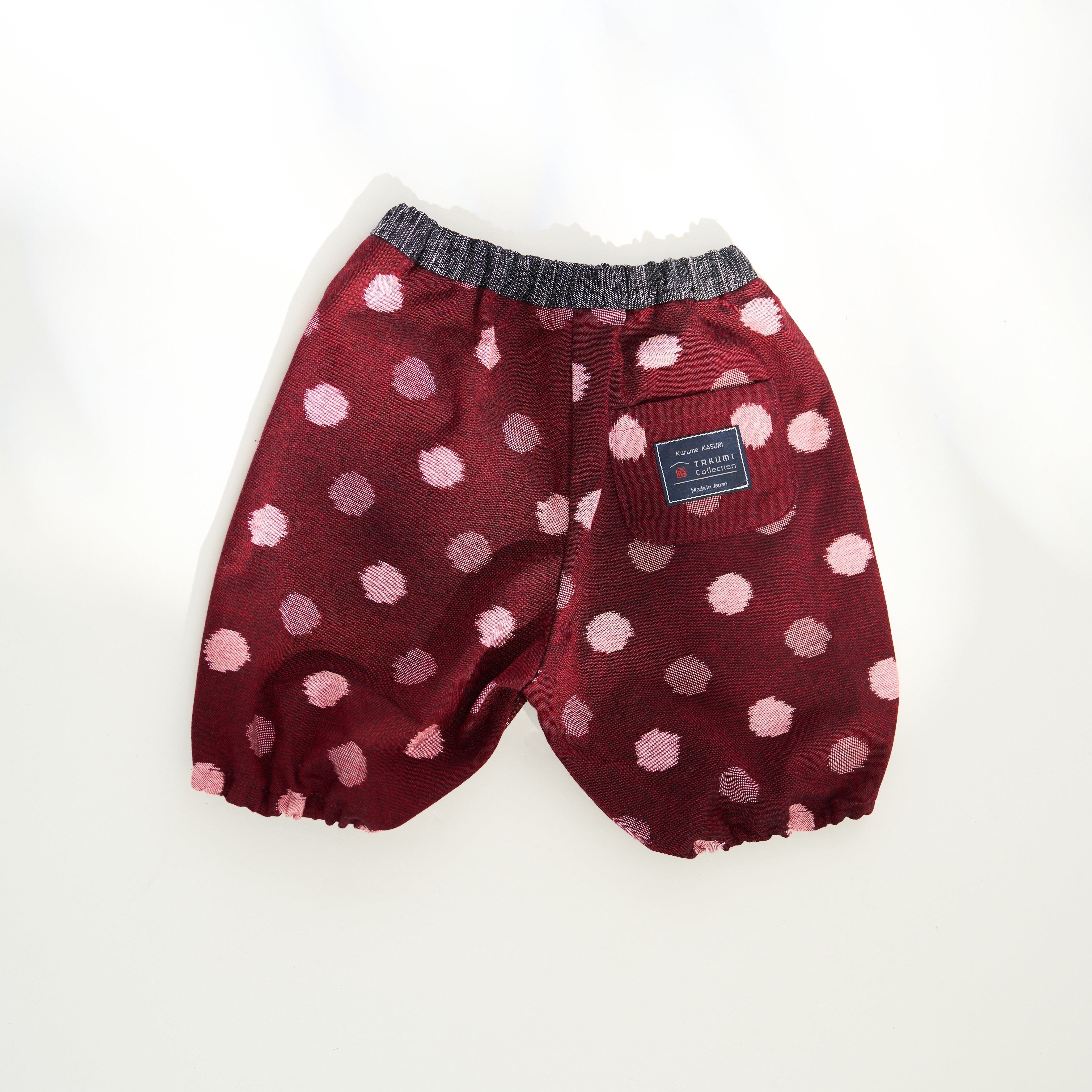 久留米絣 子供用 | もんぺっぺ スタイチーフ | 紅玉 | TAKUMI Collection