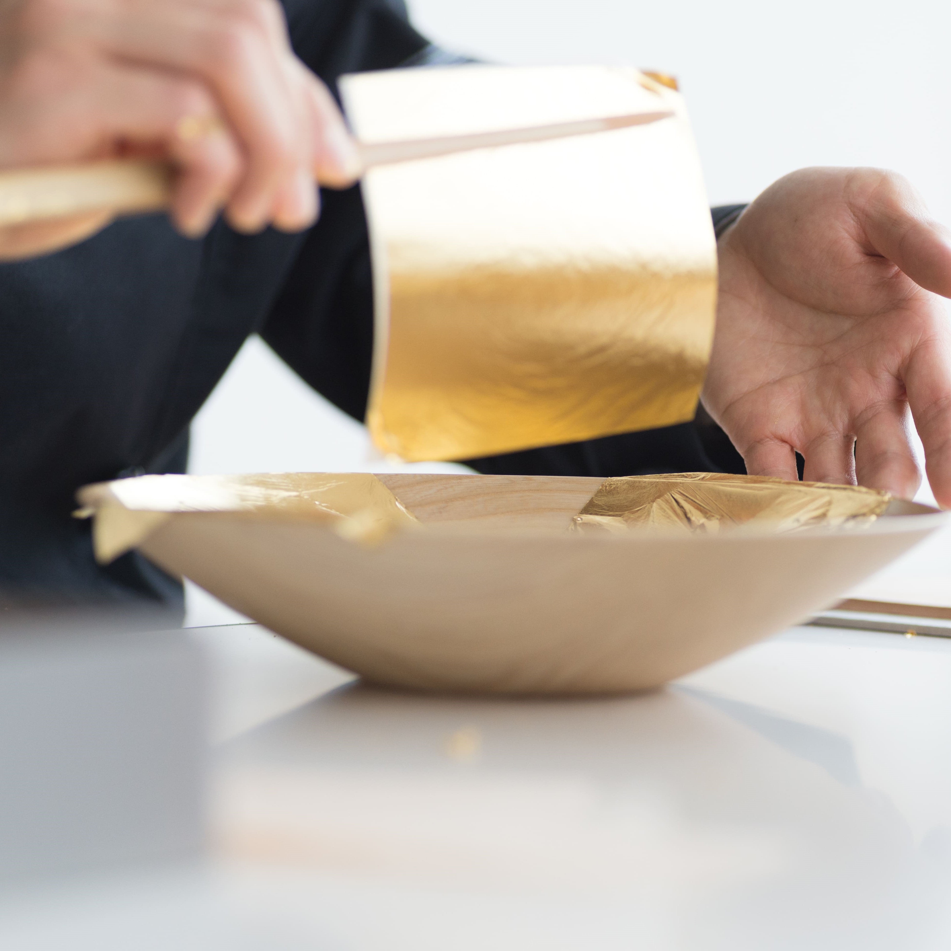 金沢金箔 | 木製ボウルセット | S・M・L  | 箔座