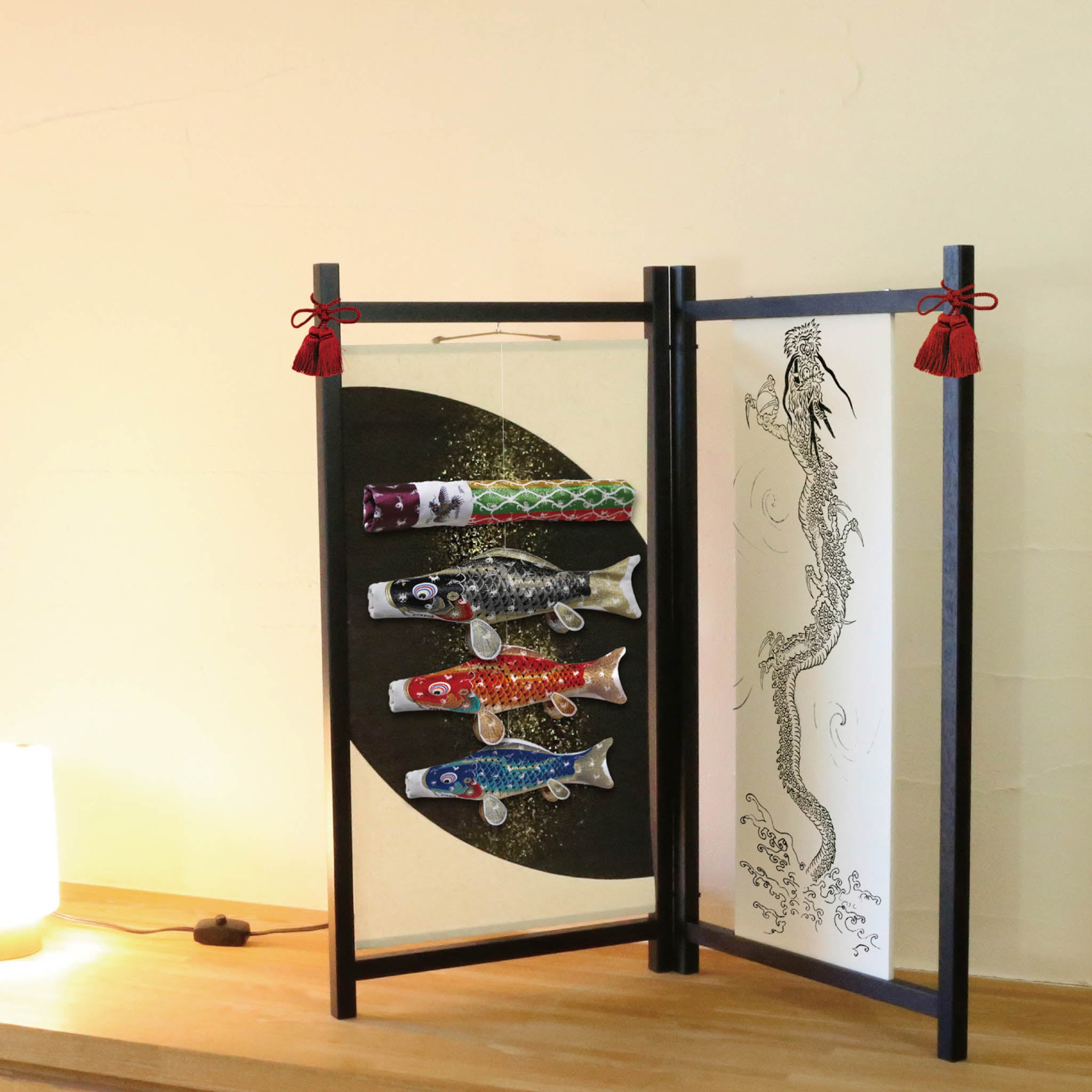 【完売】鯉のぼり | 室内 和モダン飾り | 慶祝の鯉 吉兆 | 徳永こいのぼり