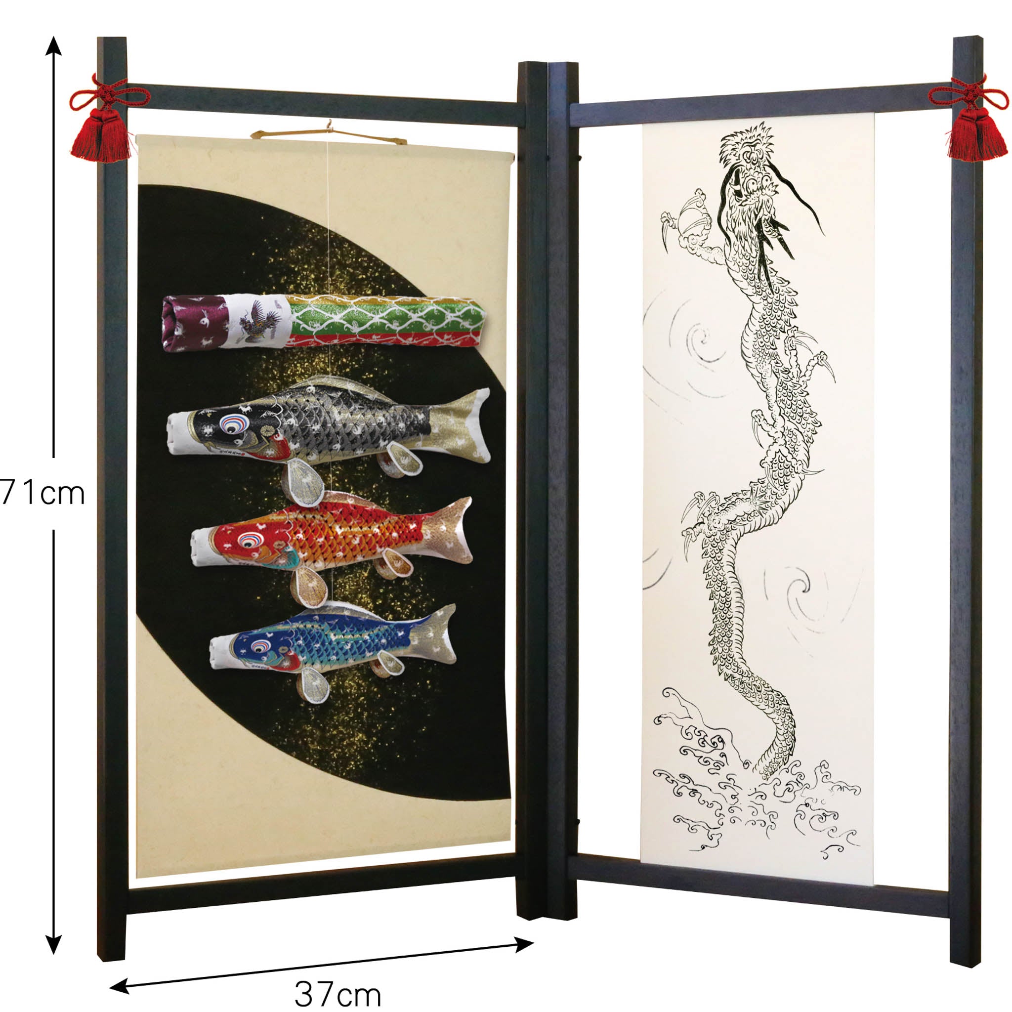 【完売】鯉のぼり | 室内 和モダン飾り | 慶祝の鯉 吉兆 | 徳永こいのぼり