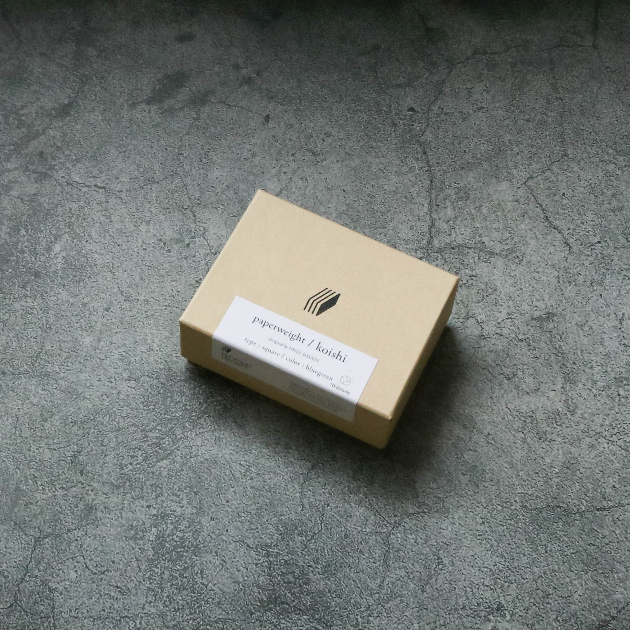 木工品 ペーパーウェイト | koishi square | blue-green | PLYWOOD laboratory