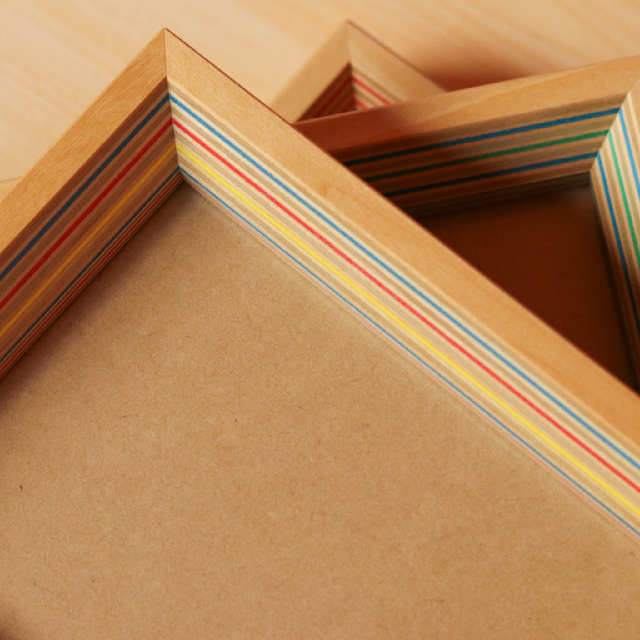 木工品 フォトフレーム | PW frame S3 | red/blue/yellow | PLYWOOD laboratory