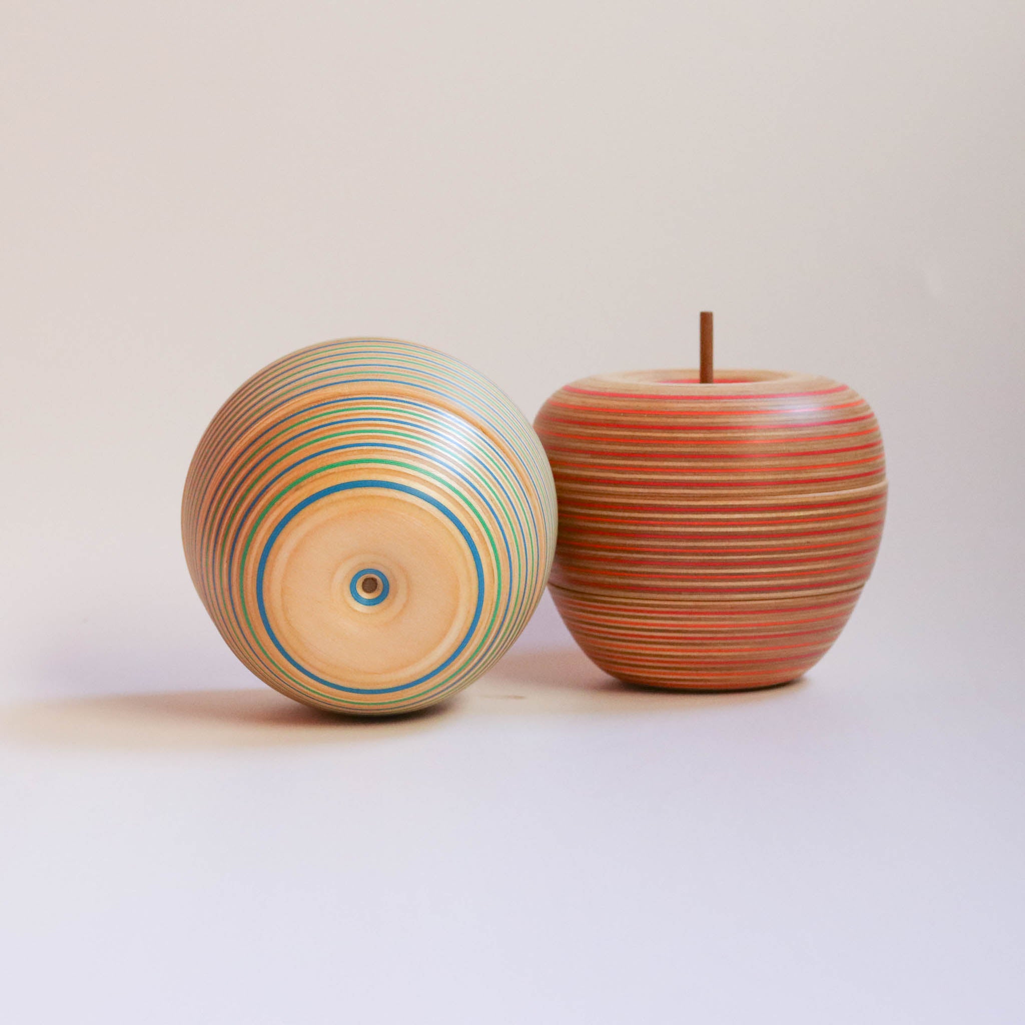 木工品 カードホルダー | ringo 1 | blue-green | PLYWOOD laboratory