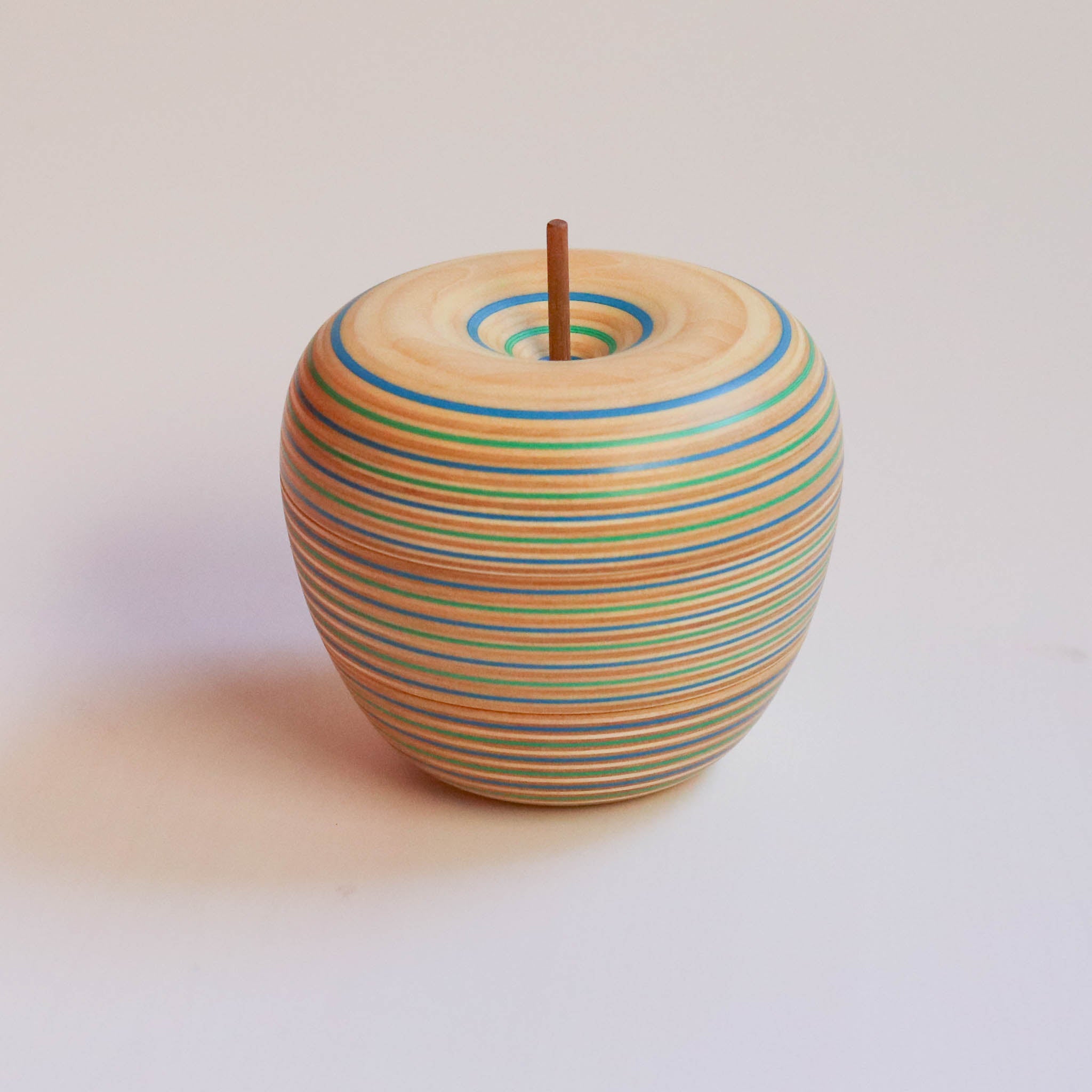 木工品 カードホルダー | ringo 1 | blue-green | PLYWOOD laboratory