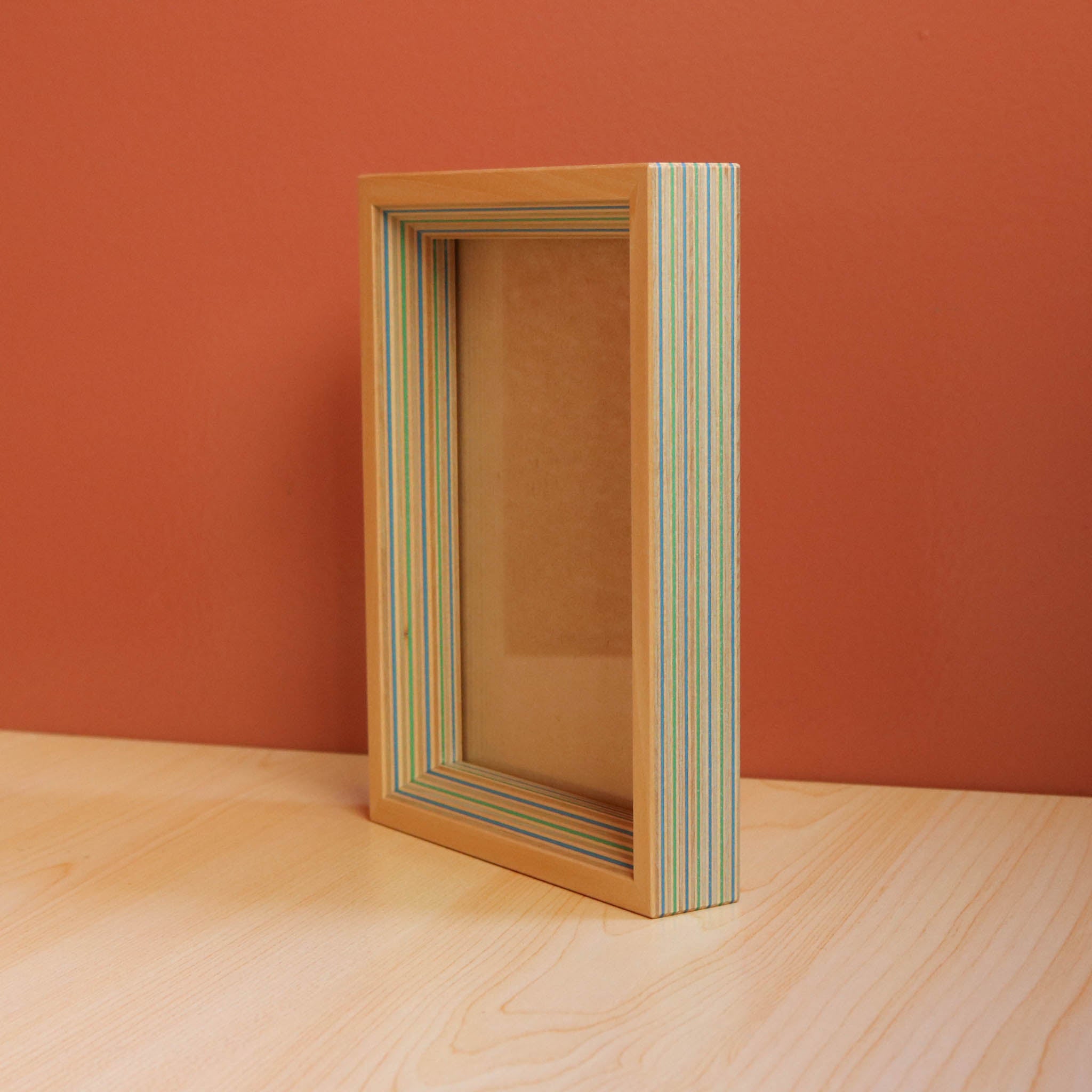 木工品 フォトフレーム | PW frame S1 | blue-green | PLYWOOD laboratory